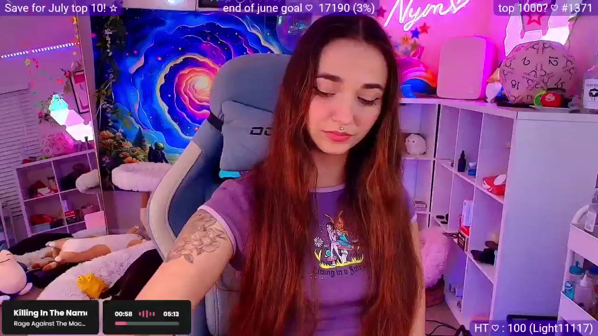 Gallery image thumbnail from Nym_x's myfreecams stream on, 06/26/2025, 04:11 image 14 of 20