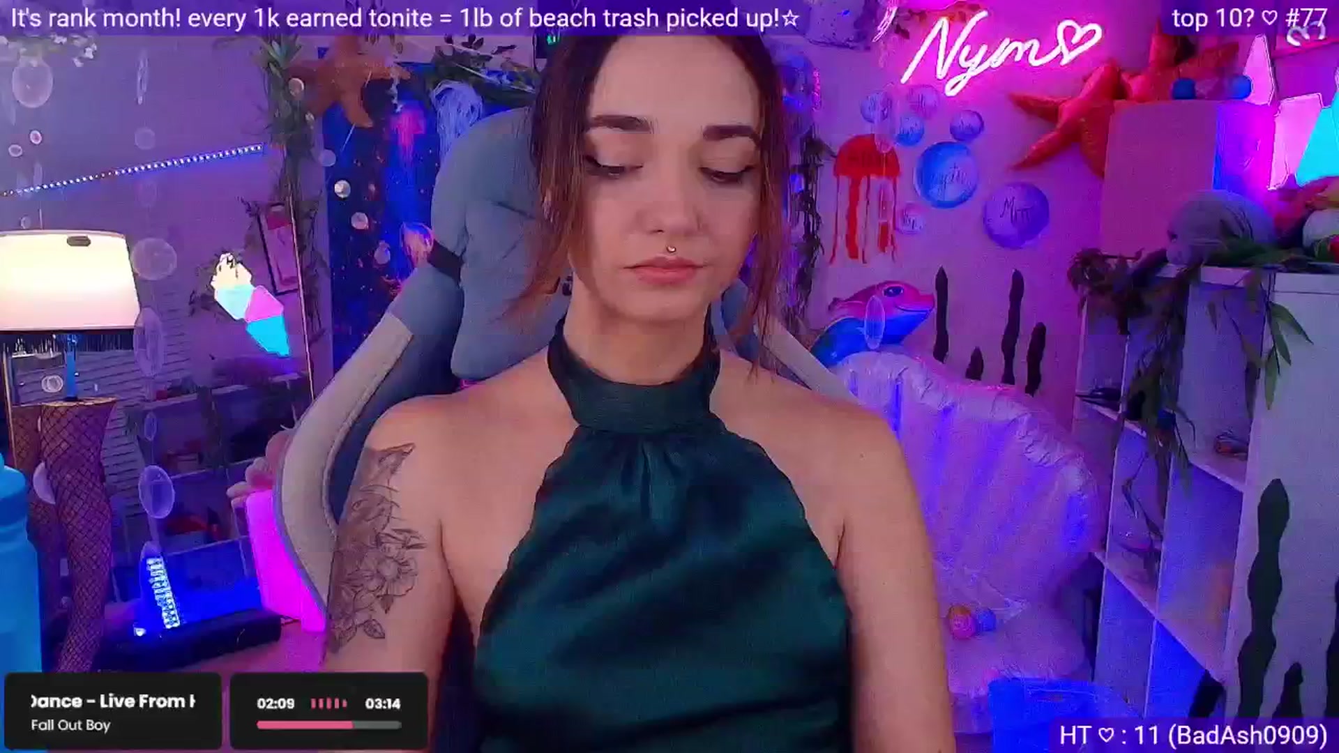 Gallery image thumbnail from Nym_x's myfreecams stream on, 07/04/2025, 03:01 image 6 of 20