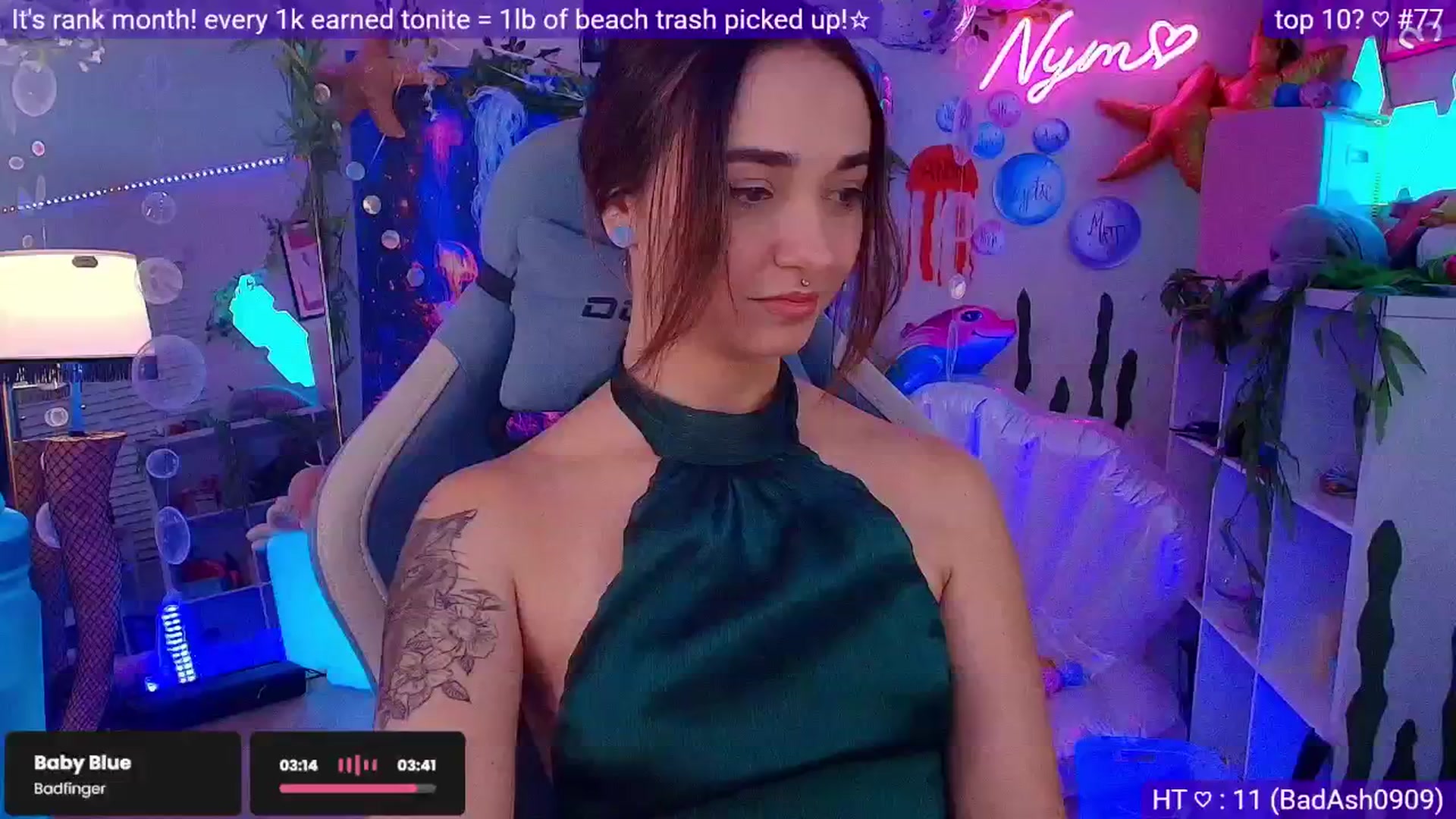 Gallery image thumbnail from Nym_x's myfreecams stream on, 07/04/2025, 03:01 image 8 of 20
