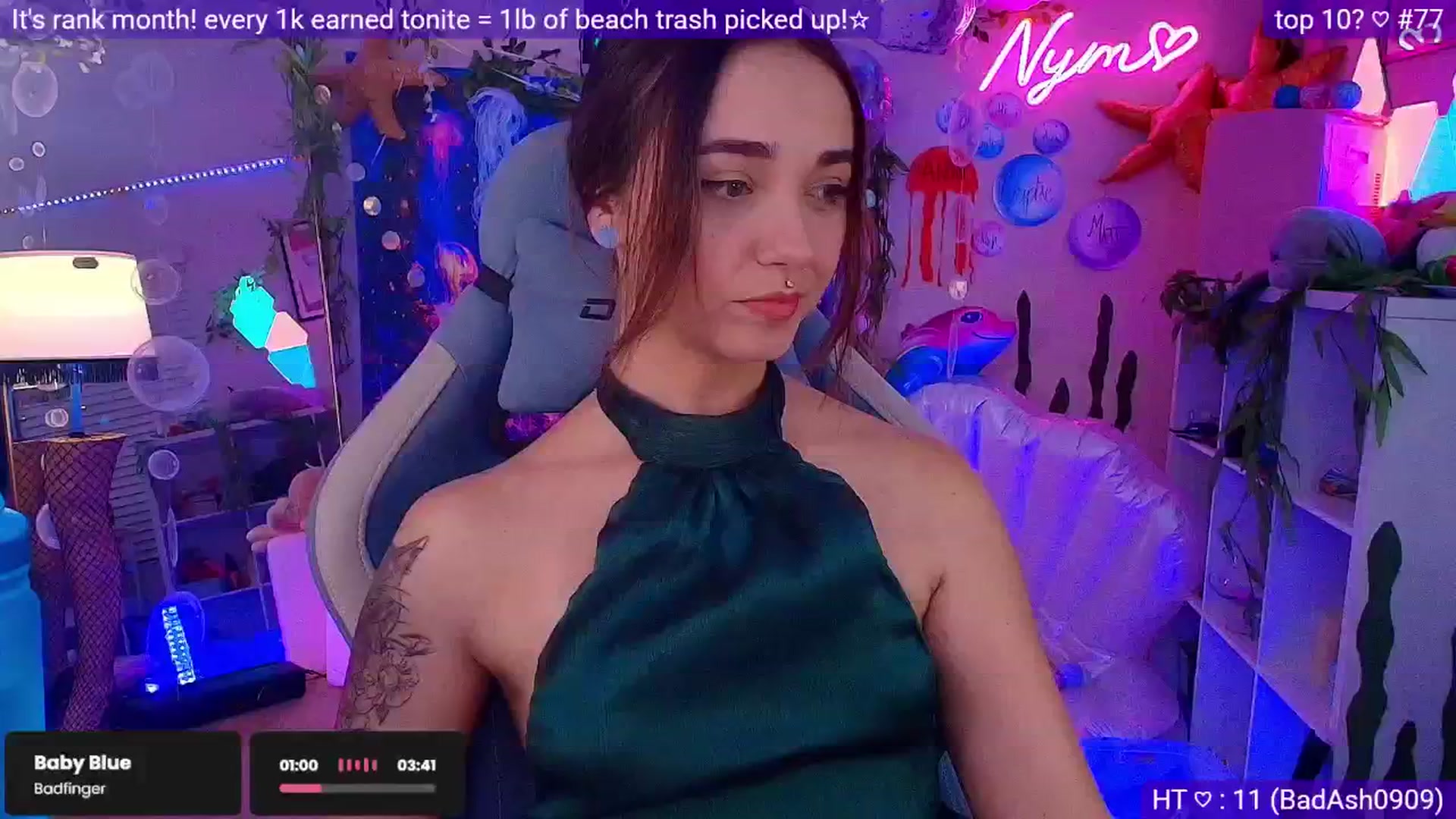 Gallery image thumbnail from Nym_x's myfreecams stream on, 07/04/2025, 03:01 image 7 of 20