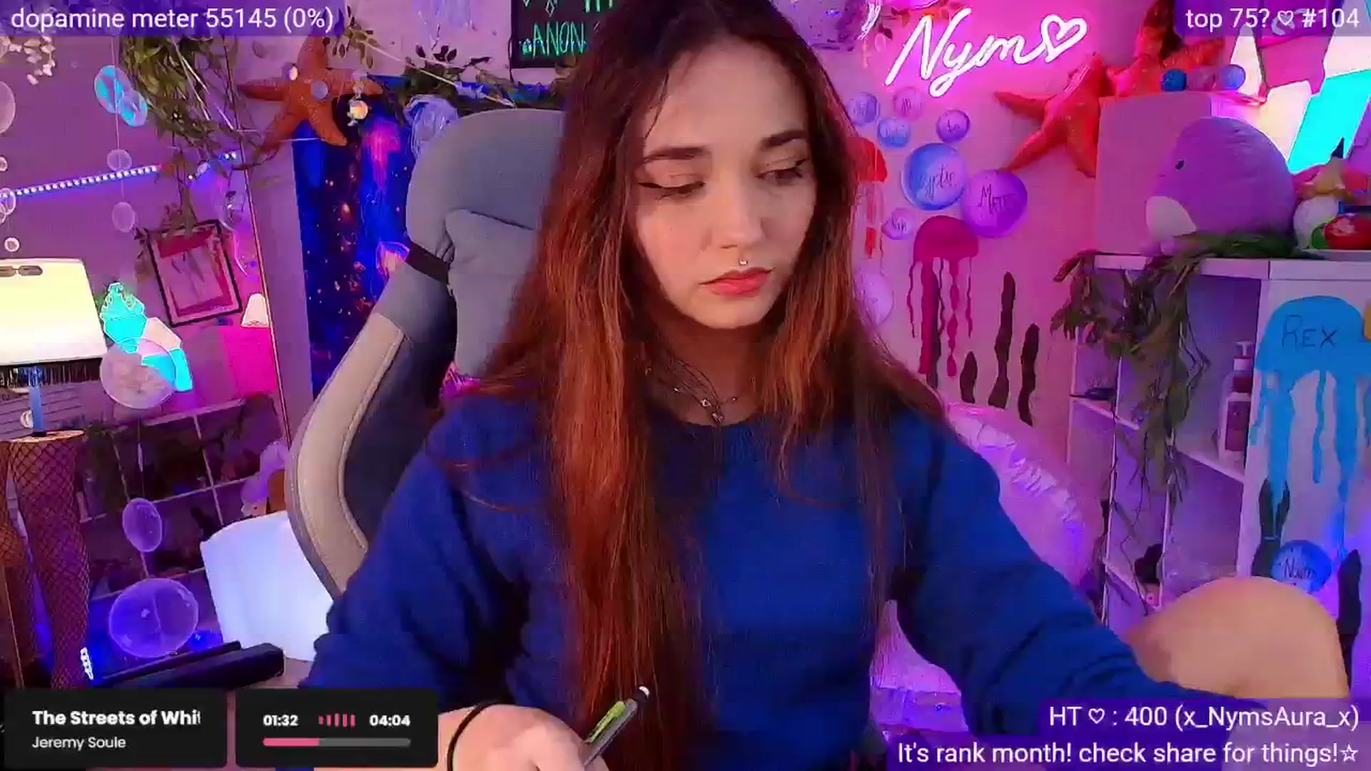 Gallery image thumbnail from Nym_x's myfreecams stream on, 07/23/2025, 04:22 image 1 of 20