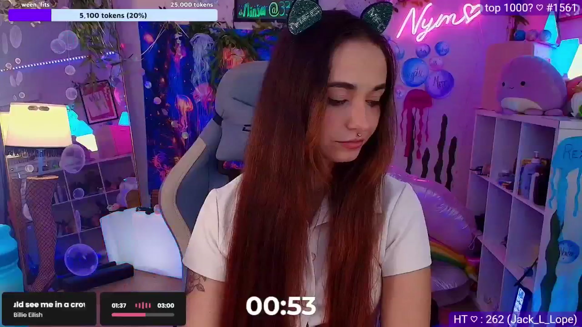 Gallery image thumbnail from Nym_x's myfreecams stream on, 08/10/2025, 04:17 image 16 of 20