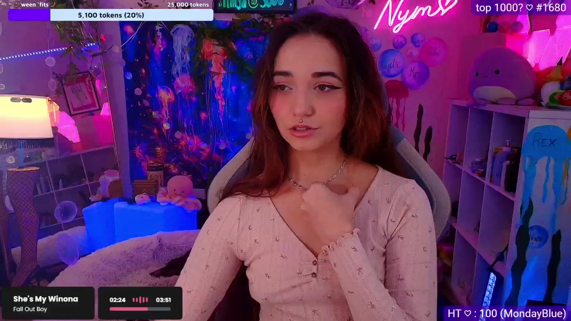 Gallery image thumbnail from Nym_x's myfreecams stream on, 08/14/2025, 04:09 image 2 of 20