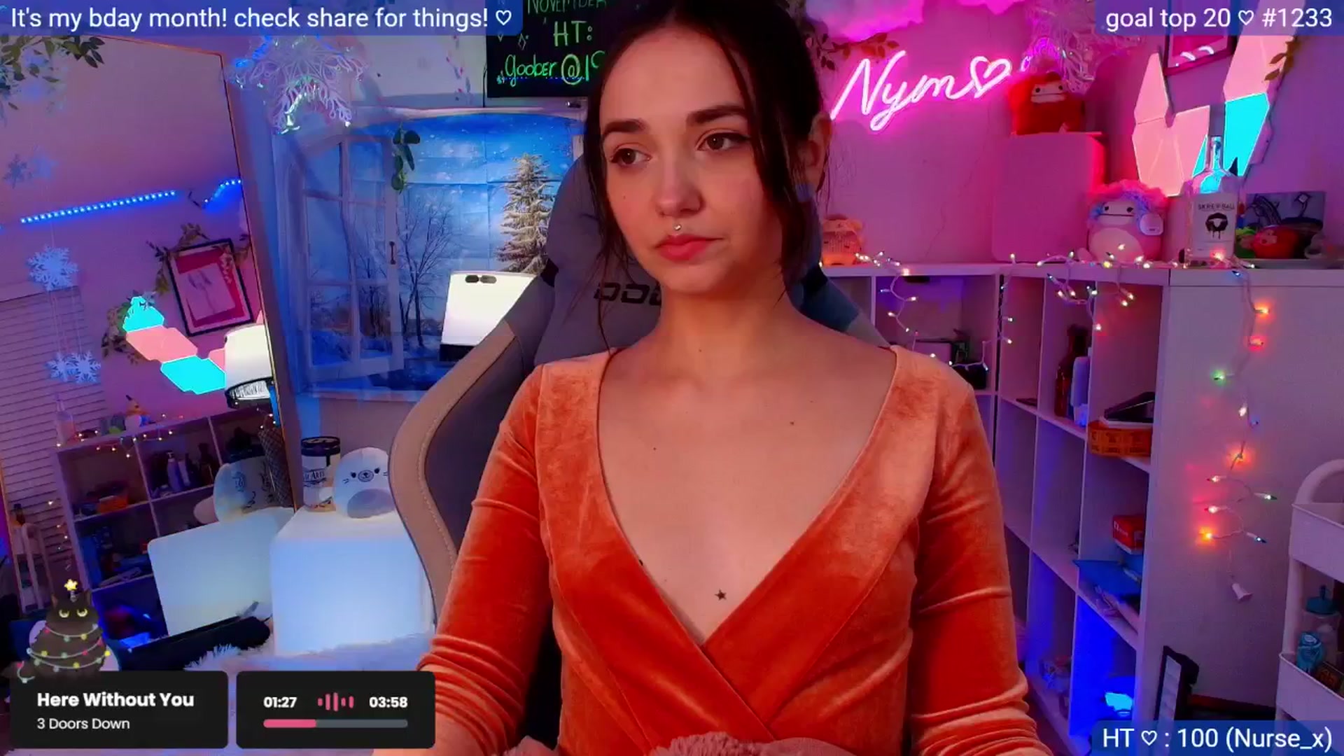Gallery image thumbnail from Nym_x's myfreecams stream on, 12/01/2025, 08:22 image 12 of 20
