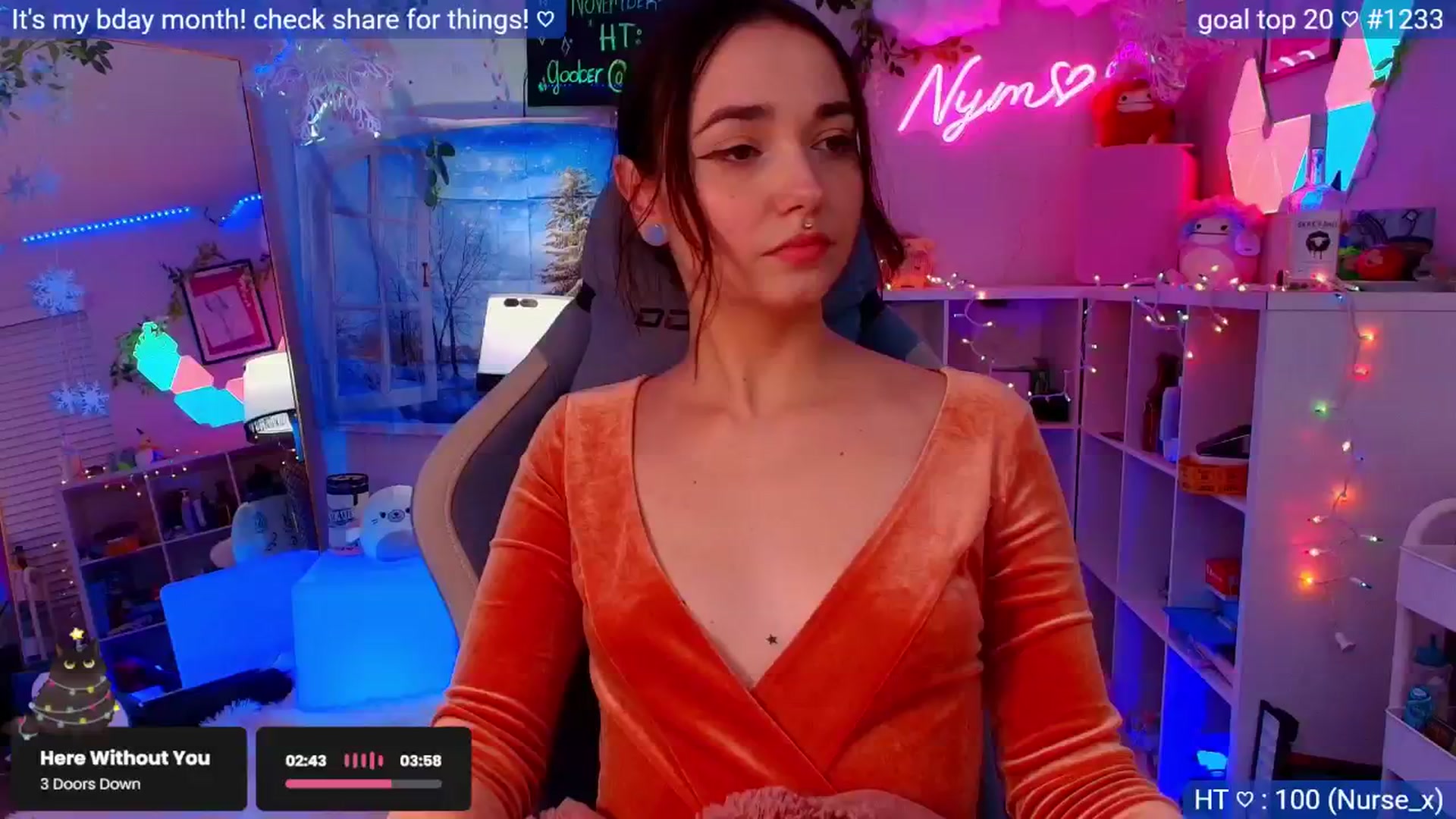Gallery image thumbnail from Nym_x's myfreecams stream on, 12/01/2025, 08:22 image 14 of 20