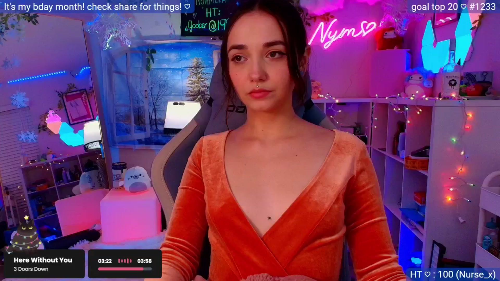 Gallery image thumbnail from Nym_x's myfreecams stream on, 12/01/2025, 08:22 image 15 of 20