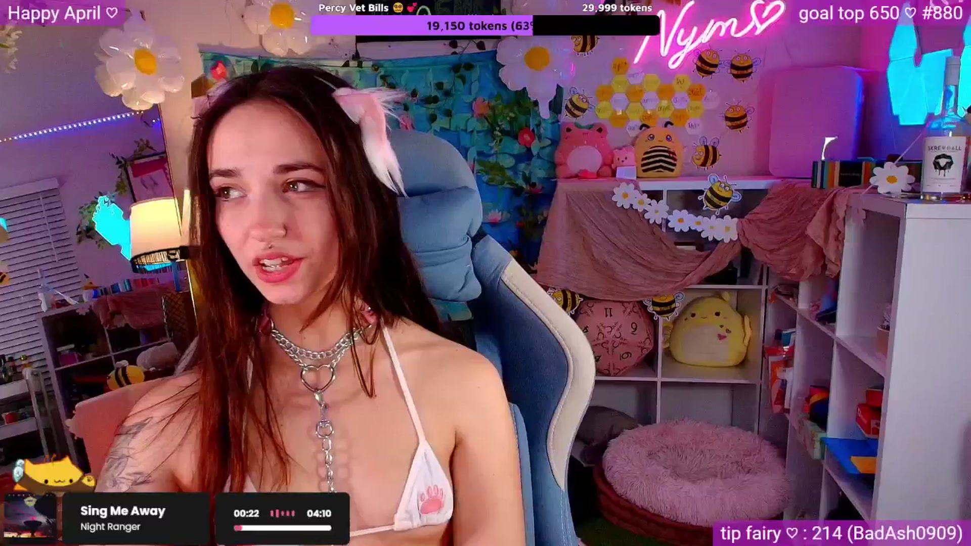 Gallery image thumbnail from Nym_x's myfreecams stream on, 04/19/2026, 05:10 image 1 of 20