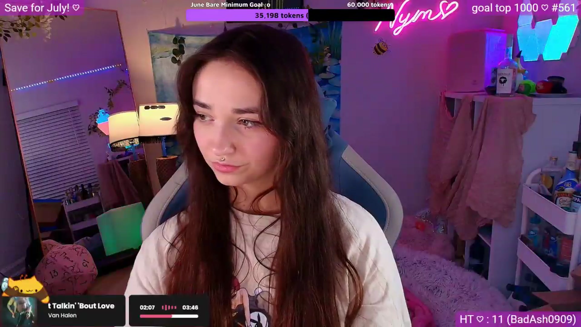 Gallery image thumbnail from Nym_x's myfreecams stream on, 06/15/2026, 04:07 image 7 of 20