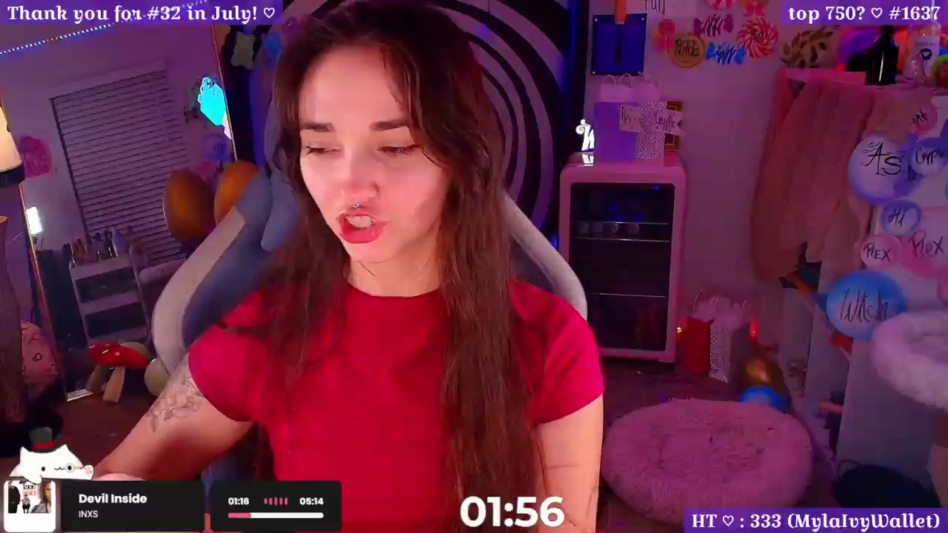 Gallery image thumbnail from Nym_x's myfreecams stream on, 08/16/2026, 04:04 image 10 of 20