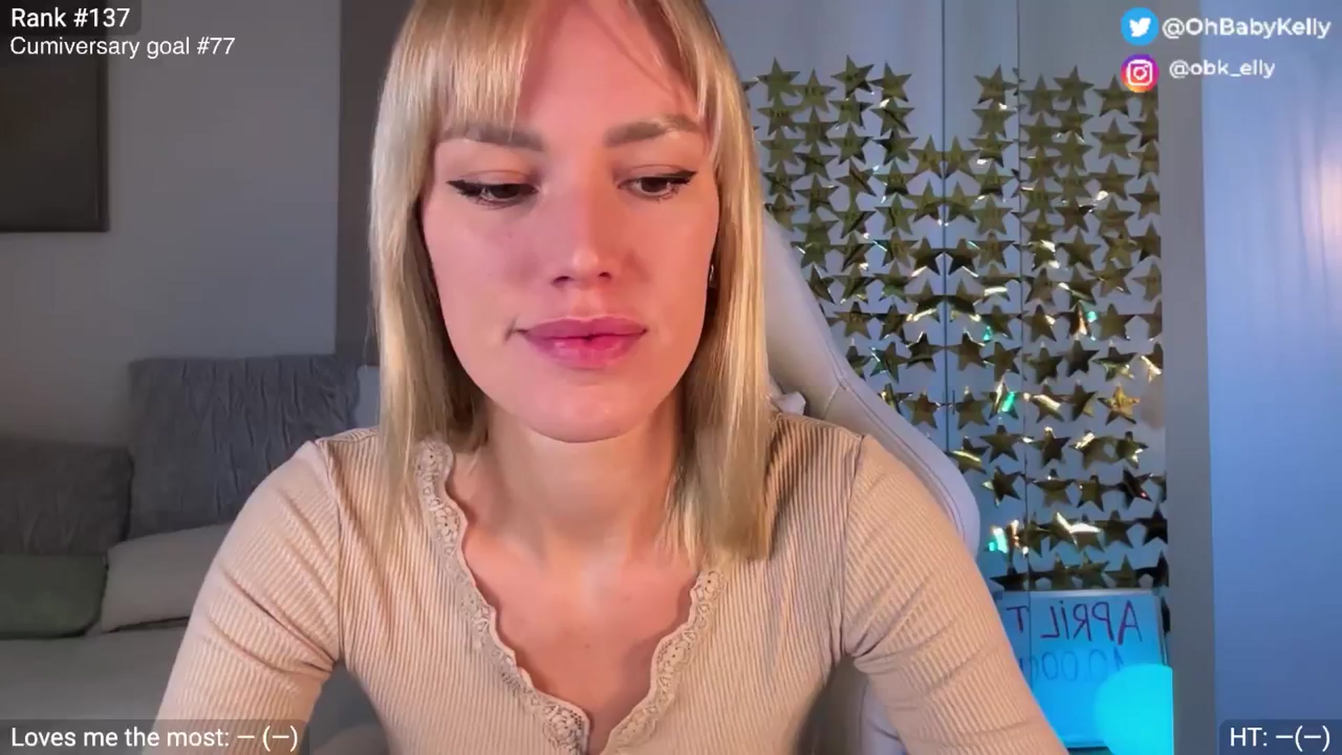 Gallery image thumbnail from Ohbabykelly's myfreecams stream on, 04/24/2025, 19:36 image 2 of 20