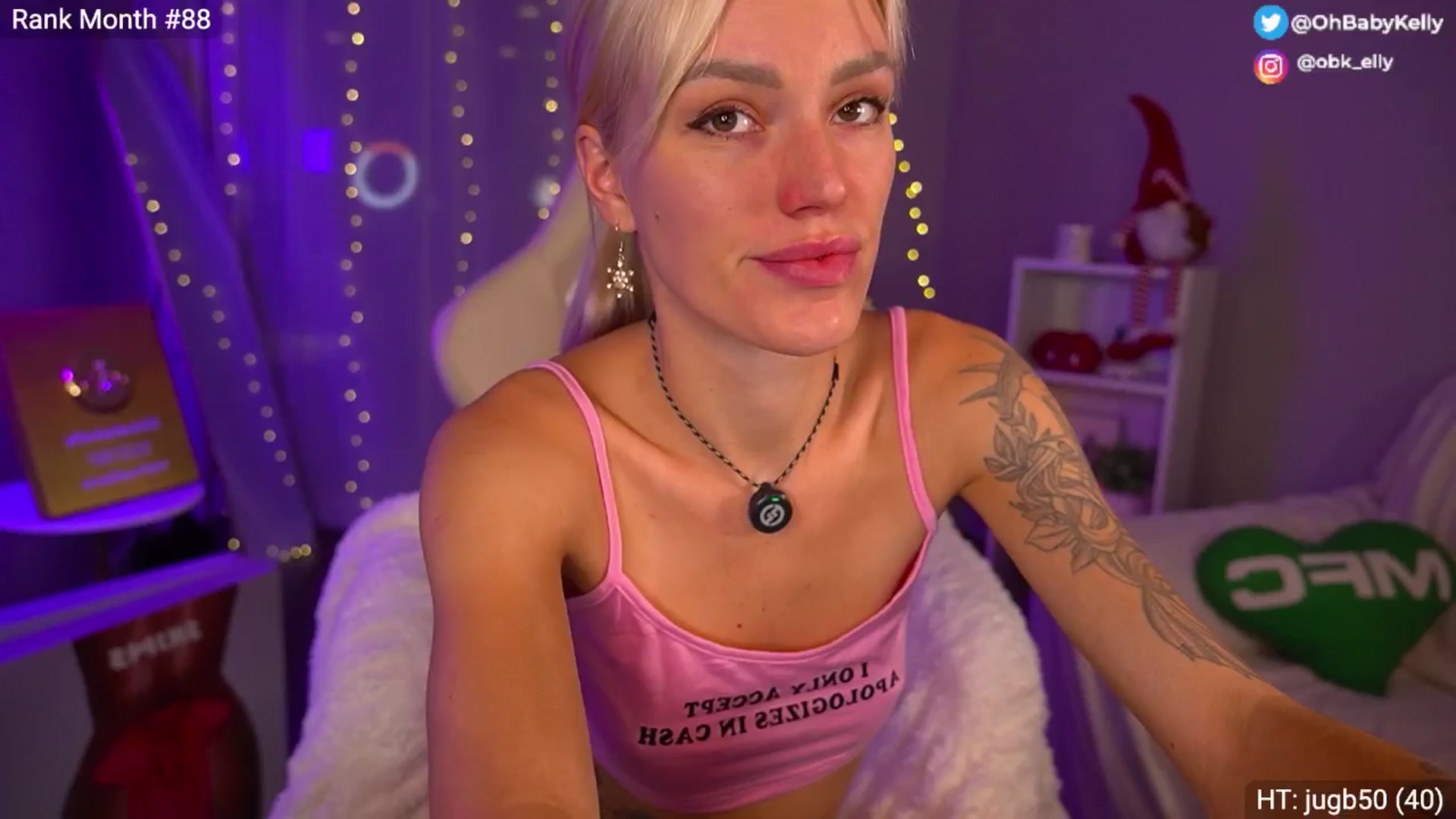 Gallery image thumbnail from Ohbabykelly's myfreecams stream on, 12/05/2025, 04:02 image 2 of 20