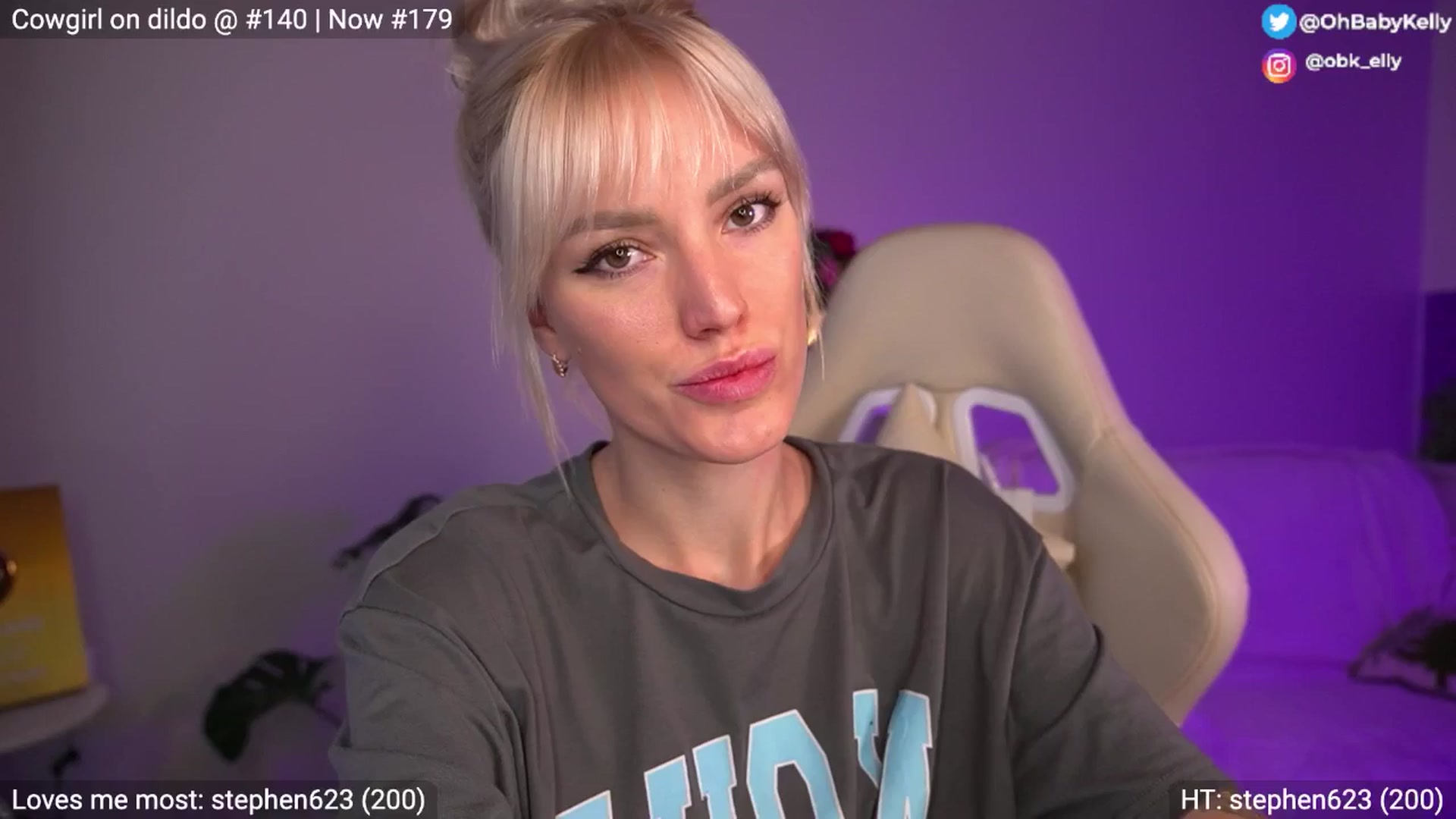 Gallery image thumbnail from Ohbabykelly's myfreecams stream on, 01/11/2026, 23:05 image 10 of 20