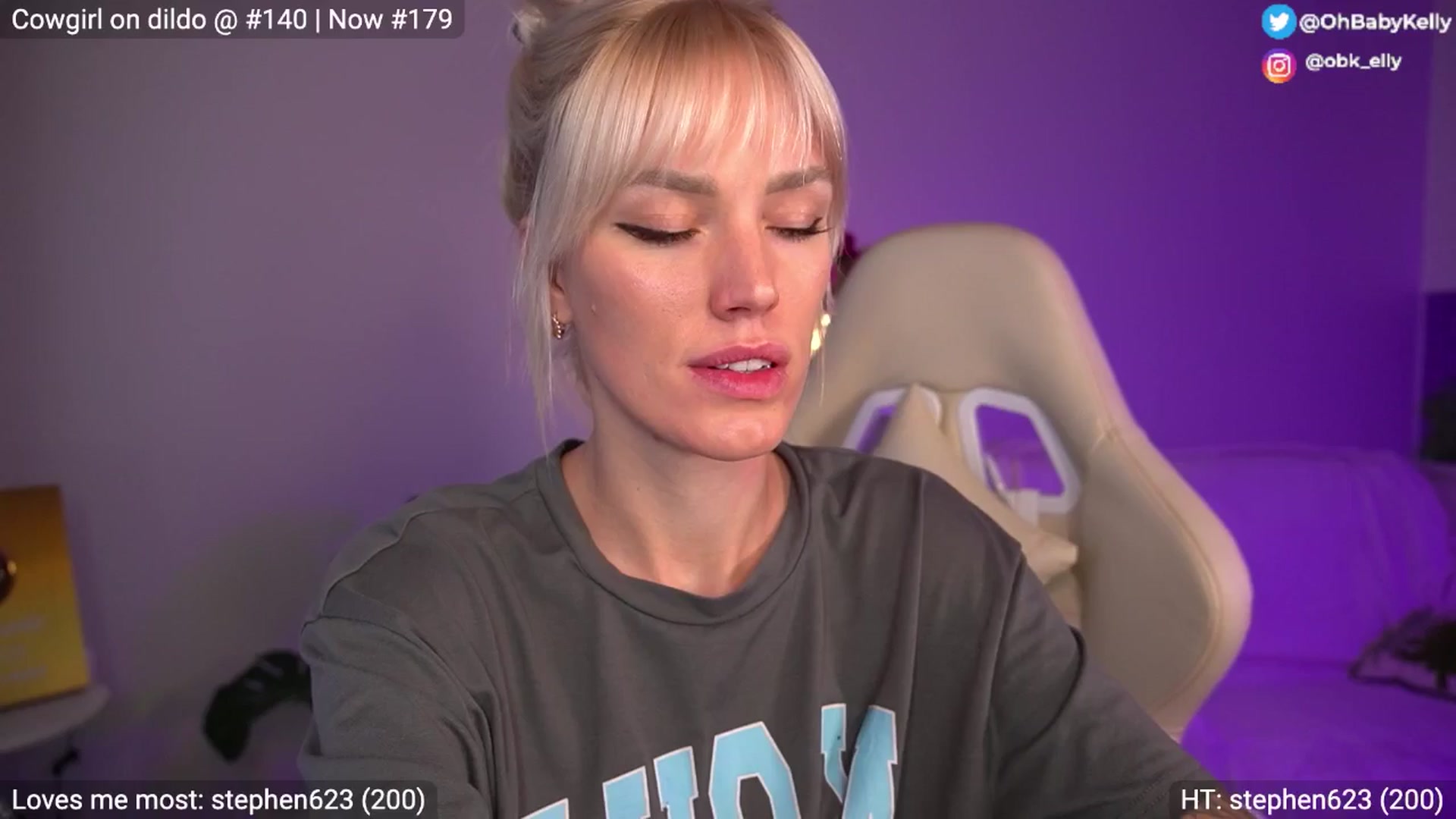Gallery image thumbnail from Ohbabykelly's myfreecams stream on, 01/11/2026, 23:05 image 9 of 20