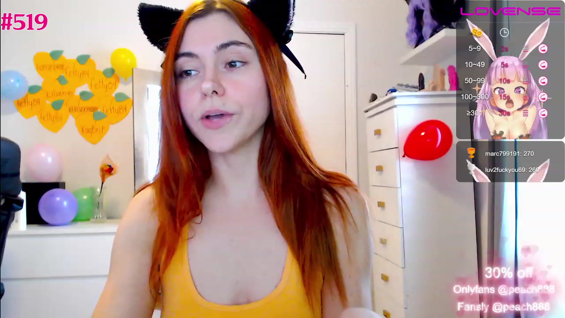 Gallery image thumbnail from Peach888's myfreecams stream on, 11/24/2022, 19:29 image 13 of 20