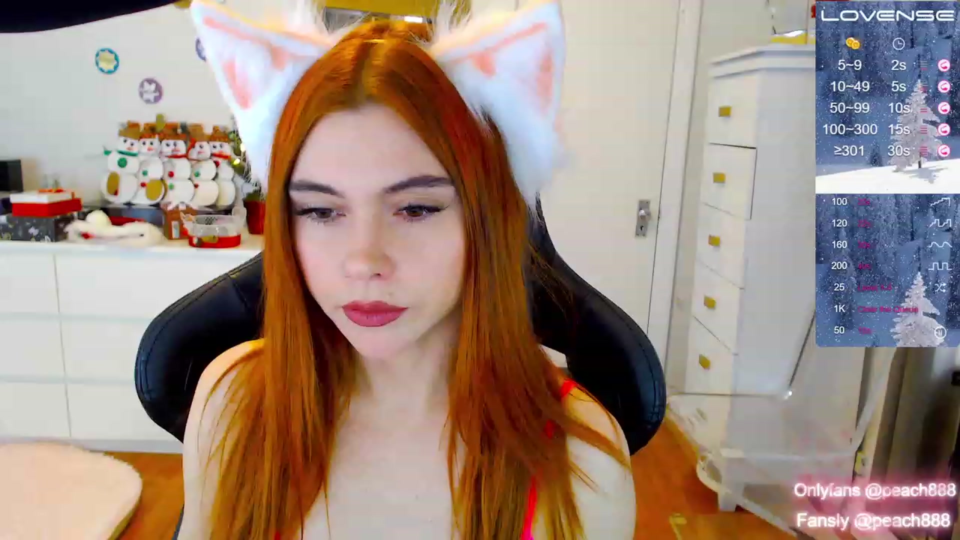 Gallery image thumbnail from Peach888's myfreecams stream on, 12/12/2022, 17:22 image 8 of 20