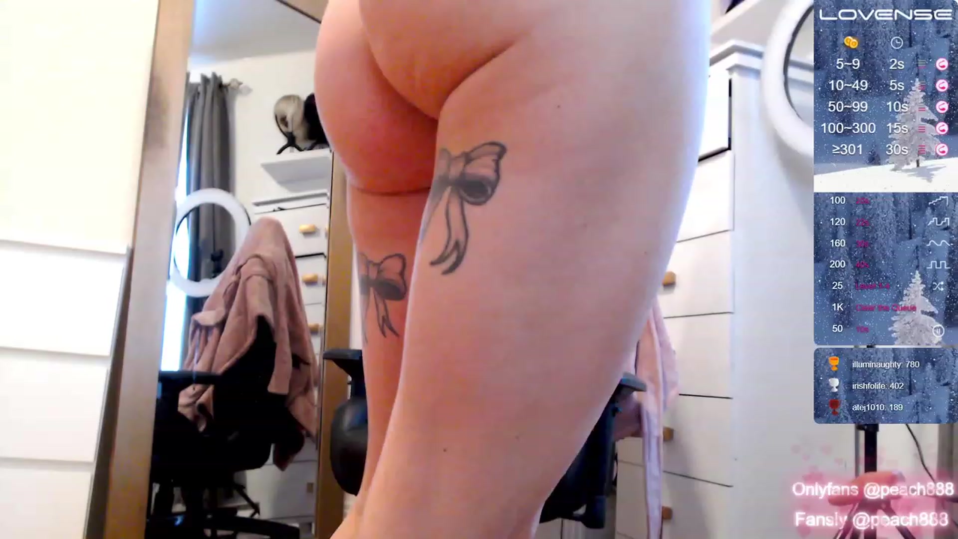 Gallery image thumbnail from Peach888's myfreecams stream on, 12/29/2022, 20:31 image 6 of 20