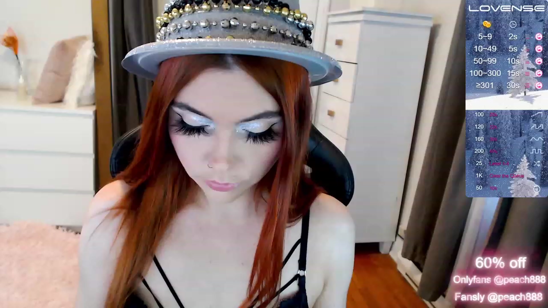 Gallery image thumbnail from Peach888's myfreecams stream on, 12/31/2022, 20:43 image 16 of 20