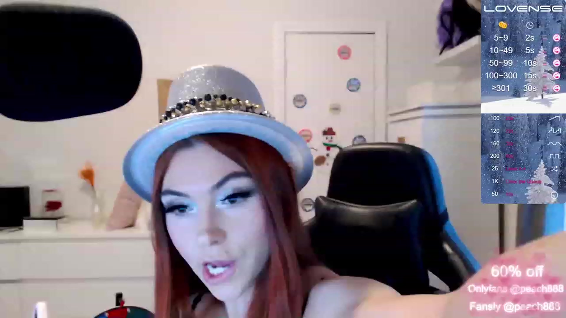 Gallery image thumbnail from Peach888's myfreecams stream on, 12/31/2022, 20:43 image 11 of 20