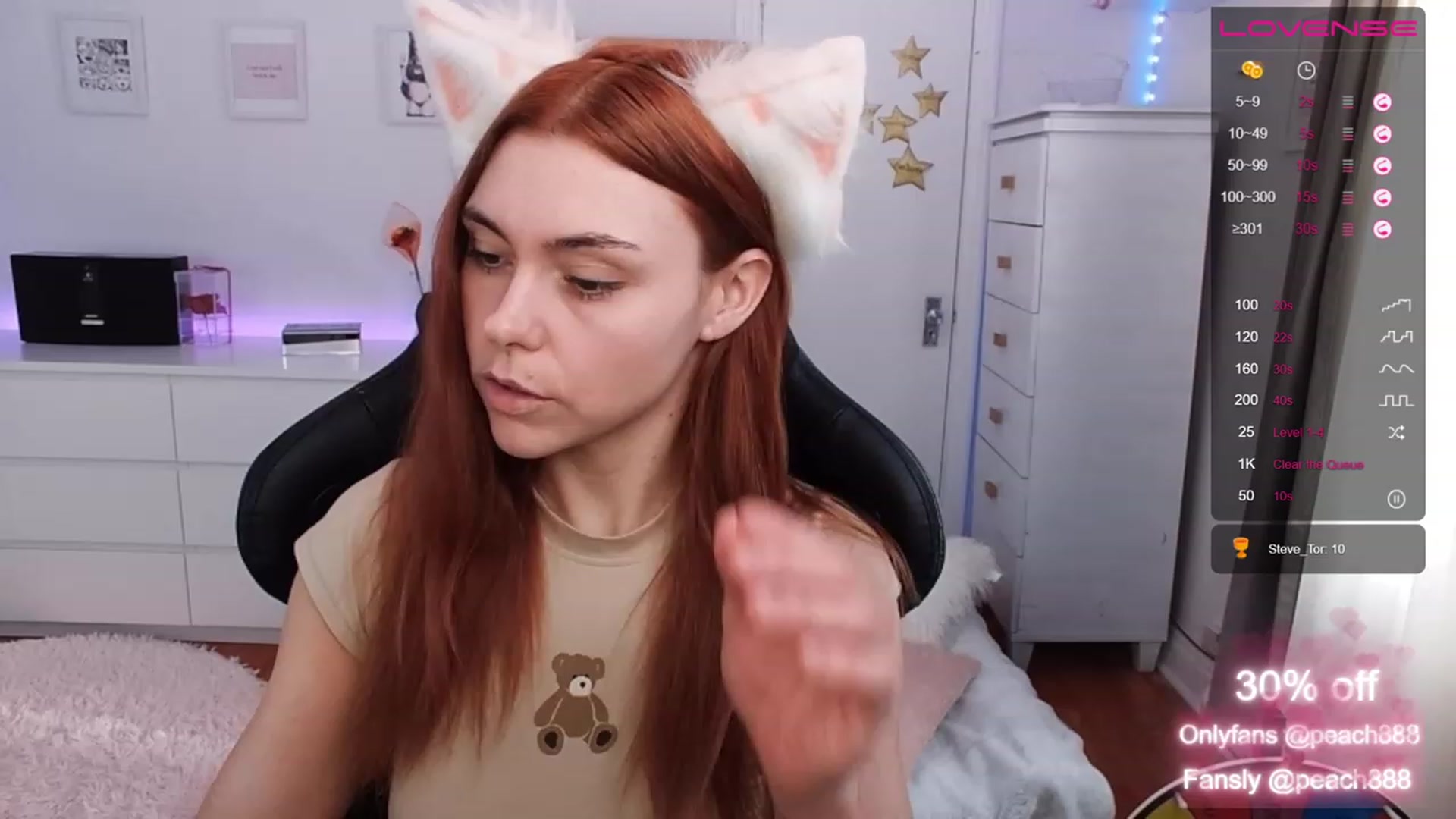 Gallery image thumbnail from Peach888's myfreecams stream on, 01/25/2023, 15:27 image 20 of 20