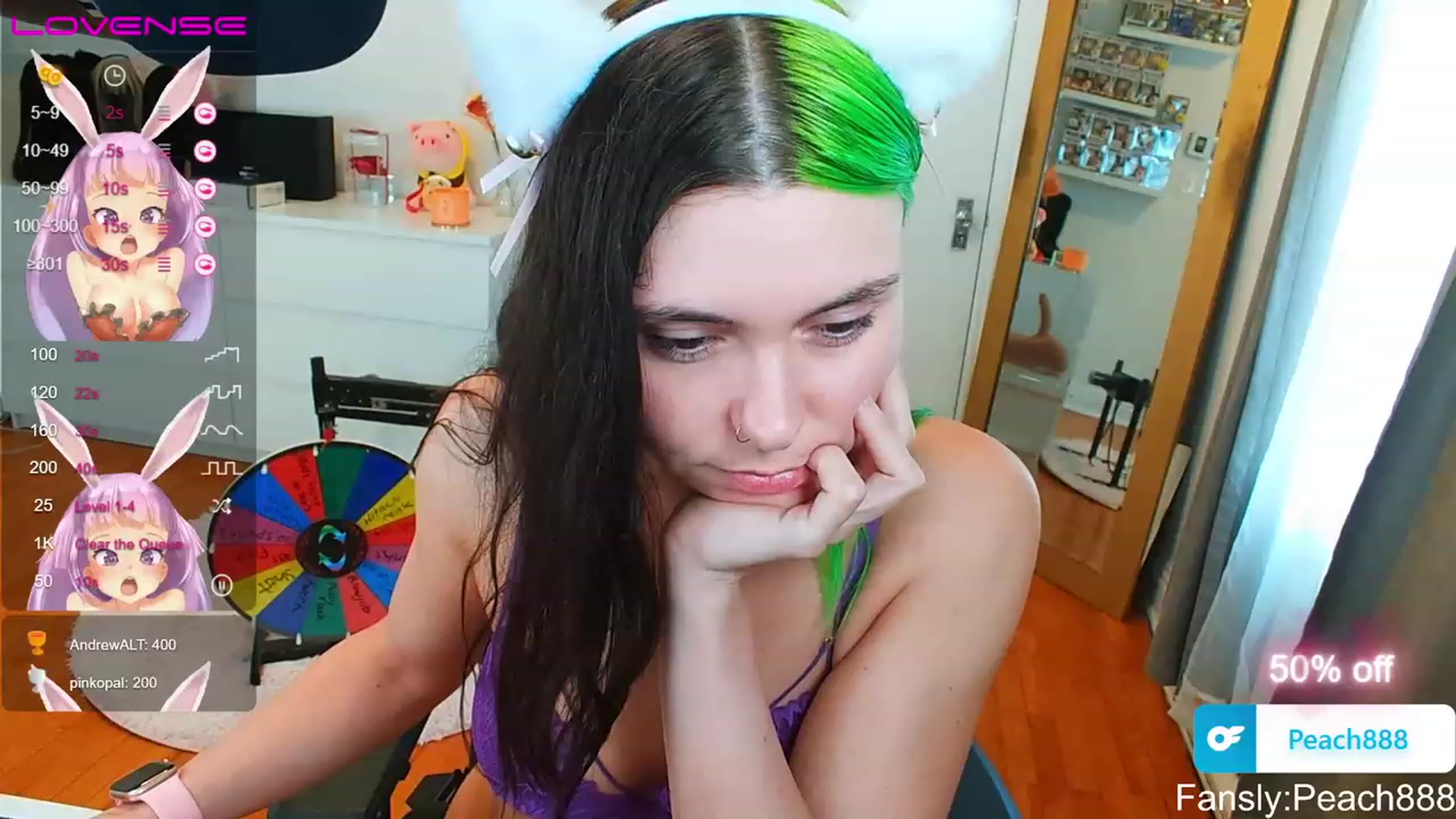 Gallery image thumbnail from Peach888's myfreecams stream on, 06/28/2023, 19:57 image 2 of 20