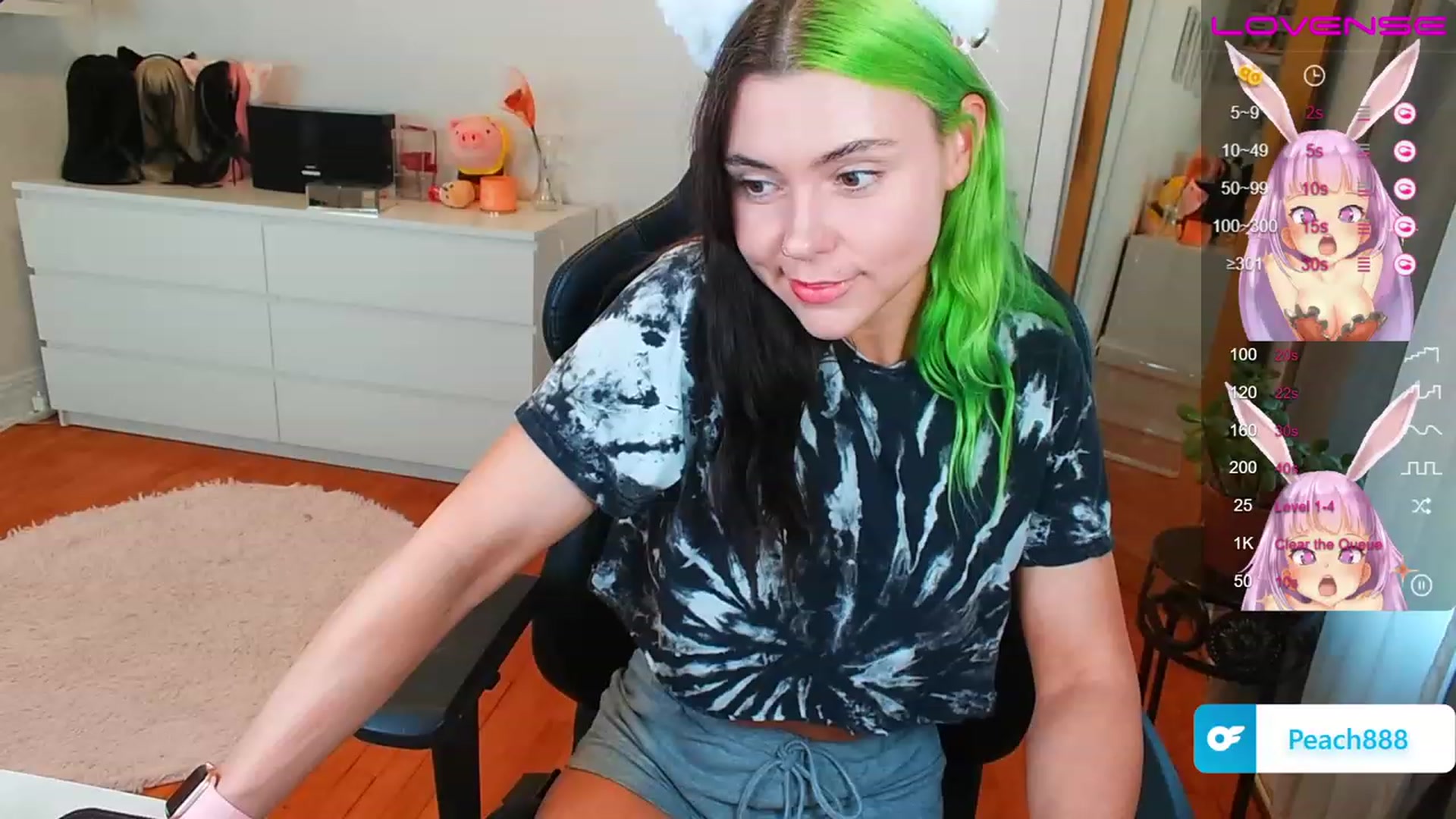 Gallery image thumbnail from Peach888's myfreecams stream on, 07/05/2023, 18:44 image 10 of 20