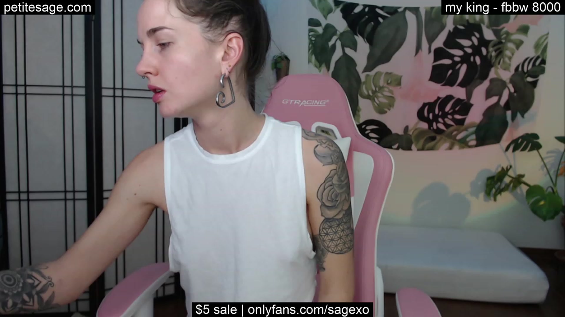 Gallery image thumbnail from PetiteSage's myfreecams stream on, 10/20/2023, 01:10 image 5 of 20