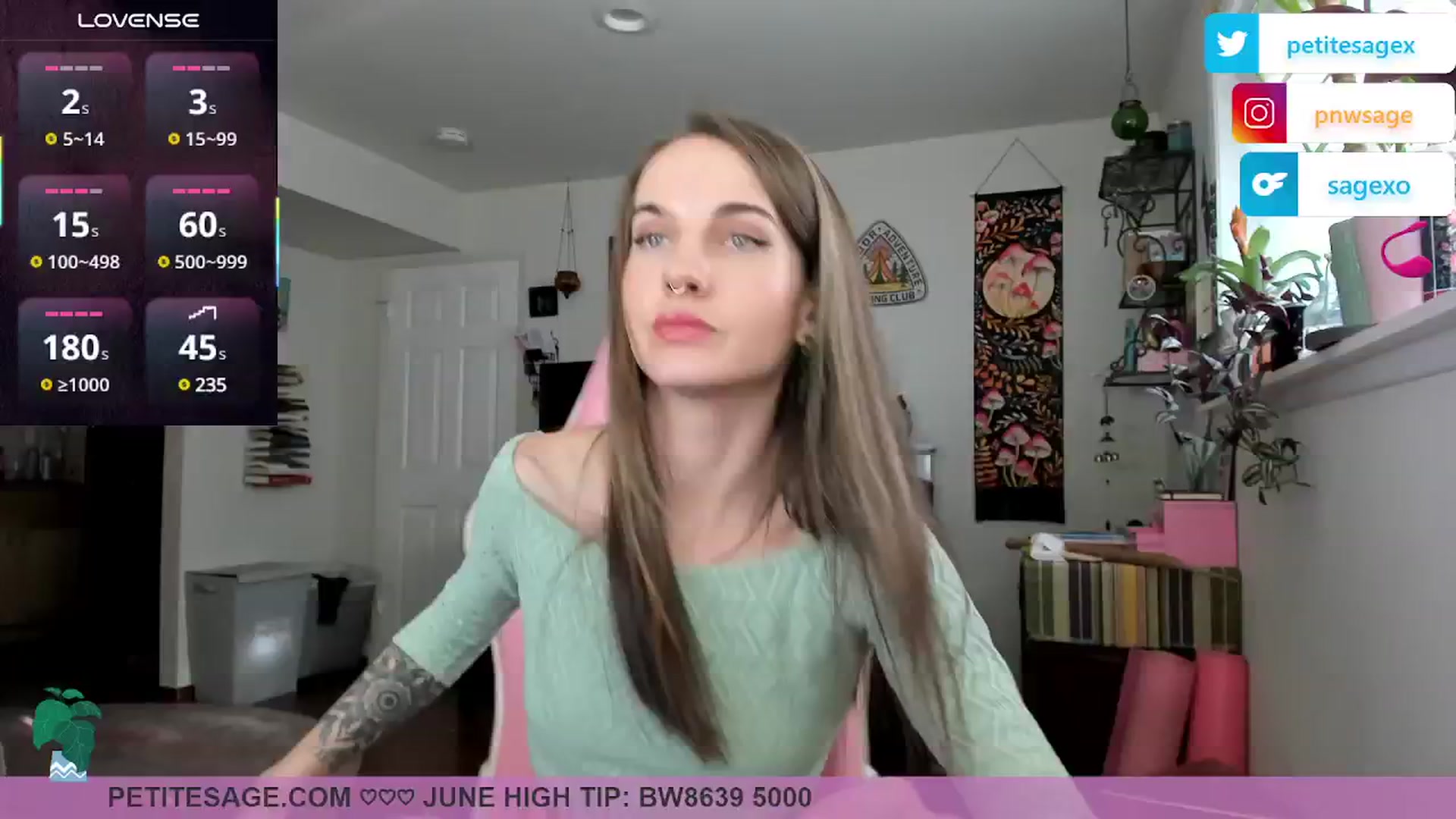 Gallery image thumbnail from PetiteSage's myfreecams stream on, 06/19/2025, 01:41 image 20 of 20