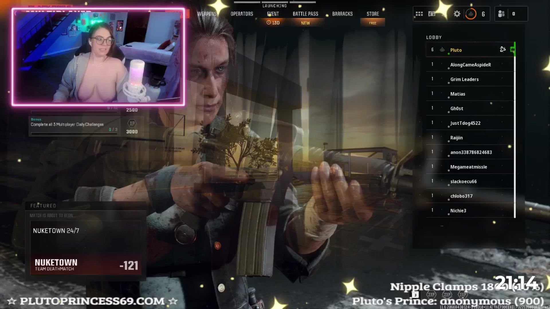 Gallery image thumbnail from PlutoPrincess's myfreecams stream on, 11/22/2024, 07:19 image 10 of 20
