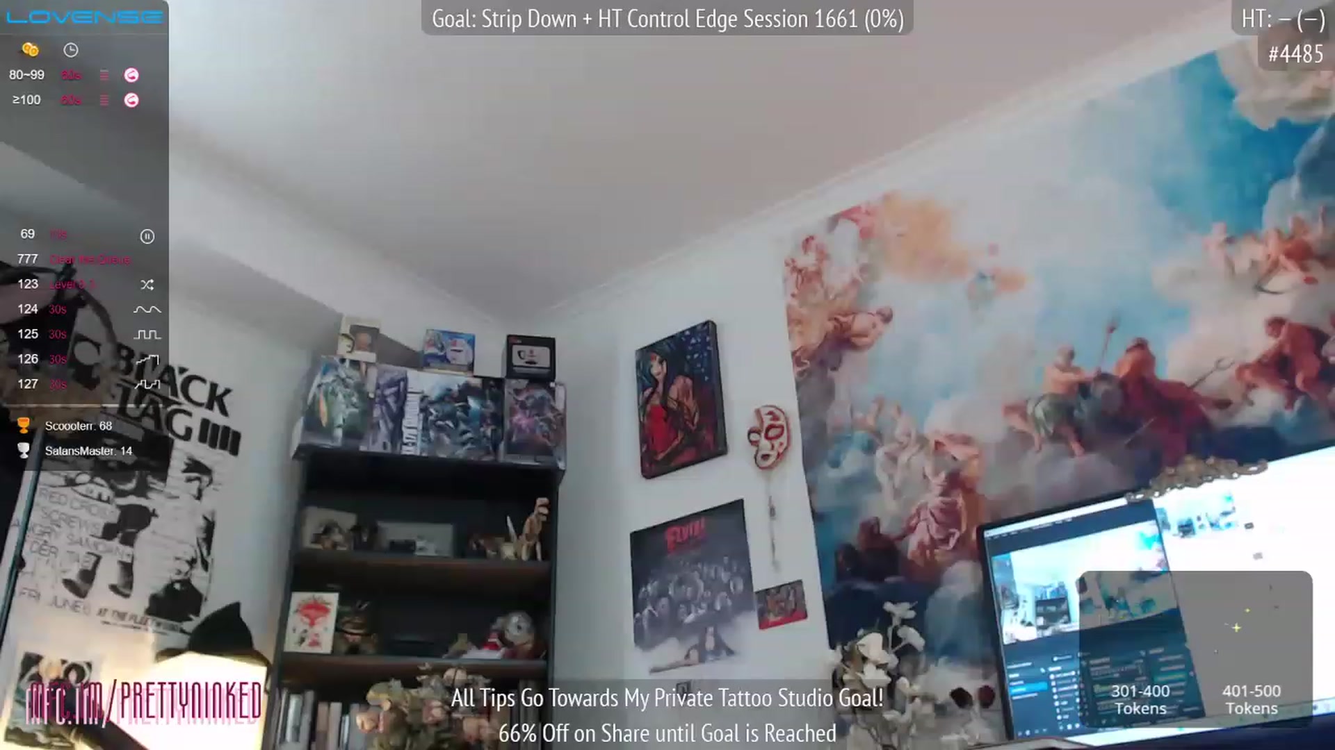 Gallery image thumbnail from PrettyNInked's myfreecams stream on, 01/09/2023, 17:00 image 5 of 20