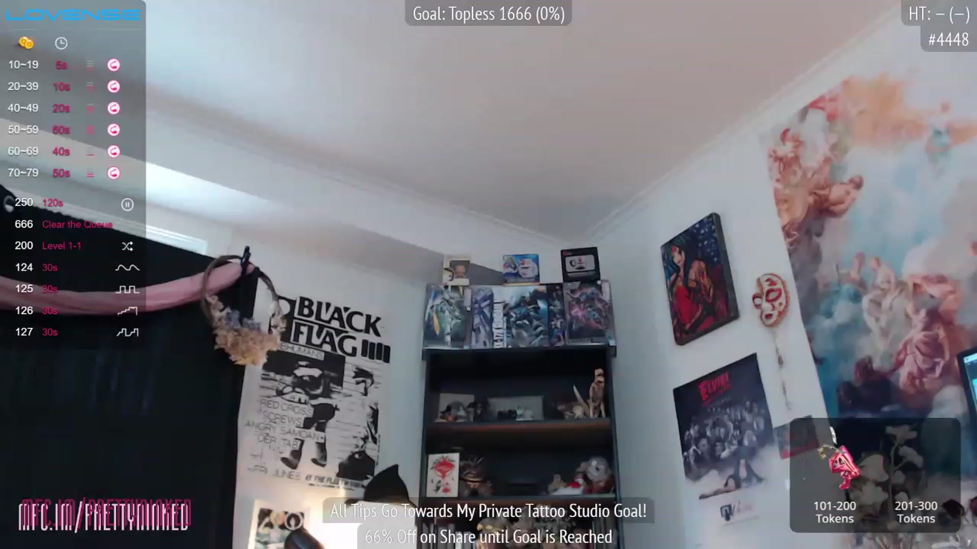 Gallery image thumbnail from PrettyNInked's myfreecams stream on, 01/18/2023, 16:51 image 9 of 20