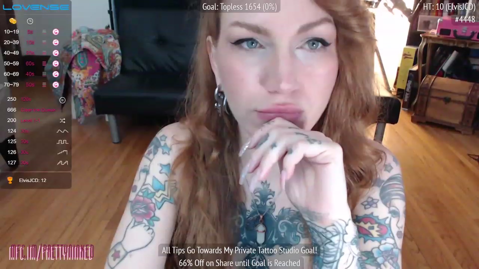 Gallery image thumbnail from PrettyNInked's myfreecams stream on, 01/18/2023, 16:51 image 19 of 20