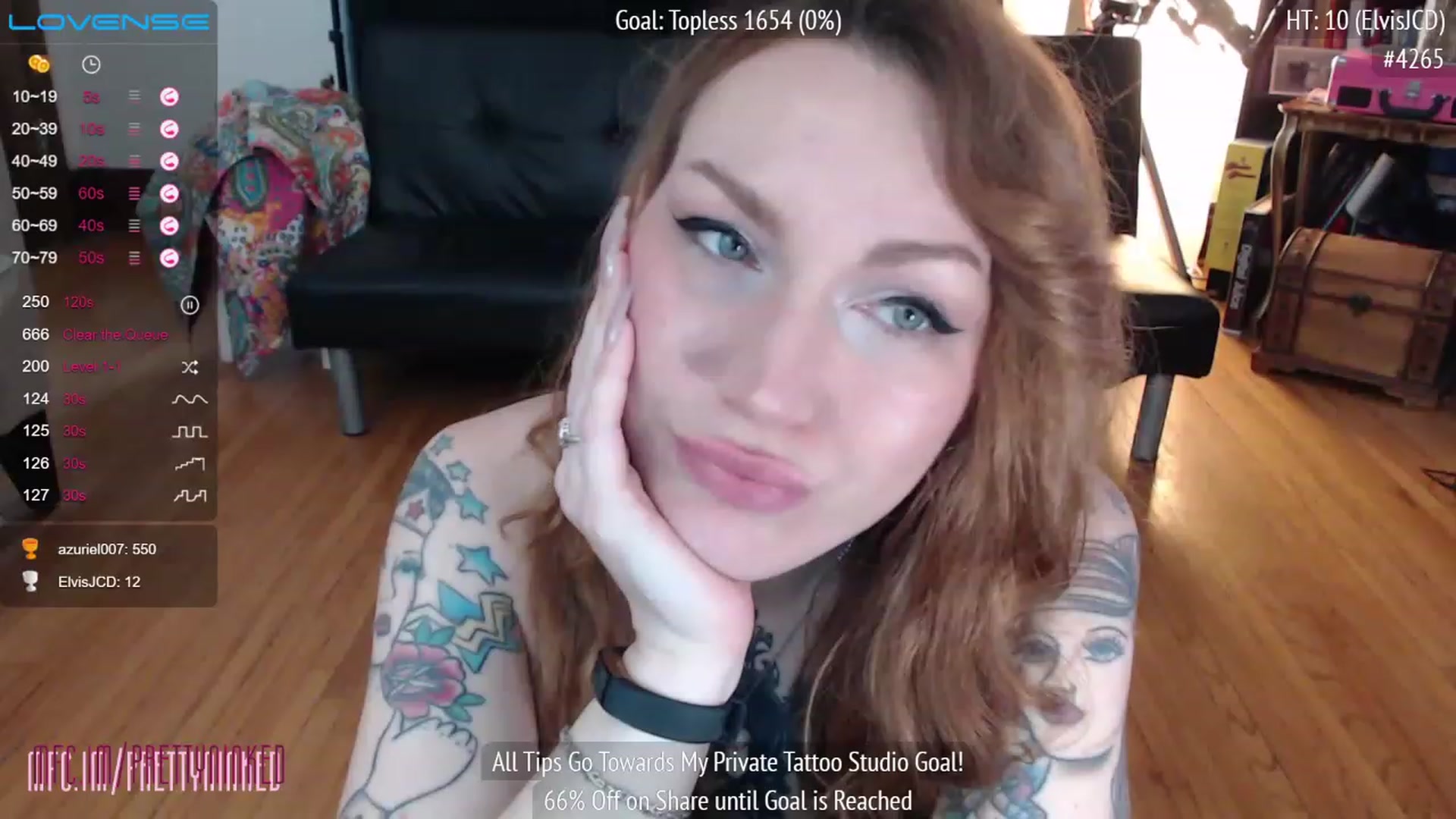 Gallery image thumbnail from PrettyNInked's myfreecams stream on, 01/18/2023, 16:51 image 20 of 20