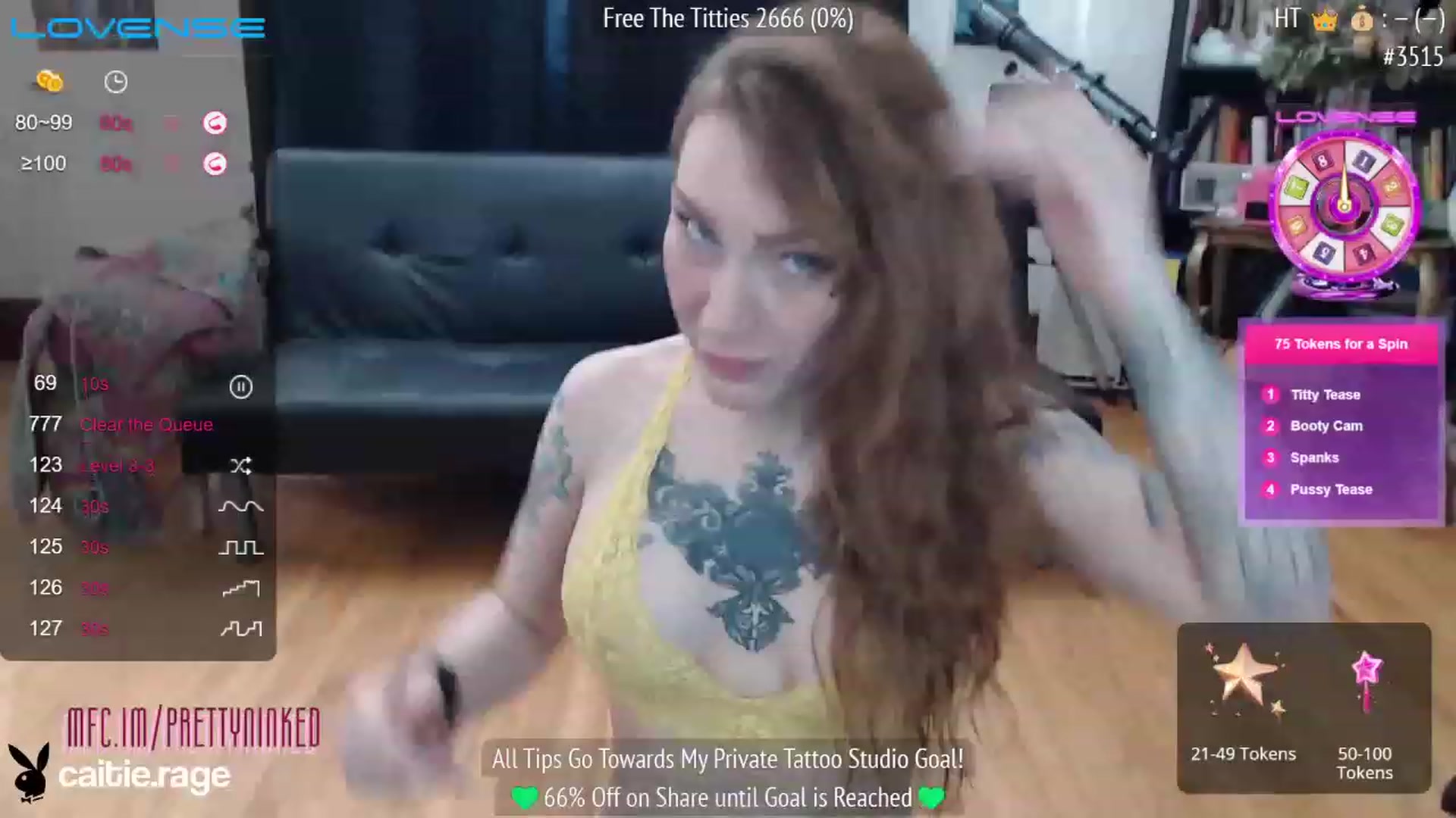 Gallery image thumbnail from PrettyNInked's myfreecams stream on, 01/31/2023, 16:19 image 2 of 20
