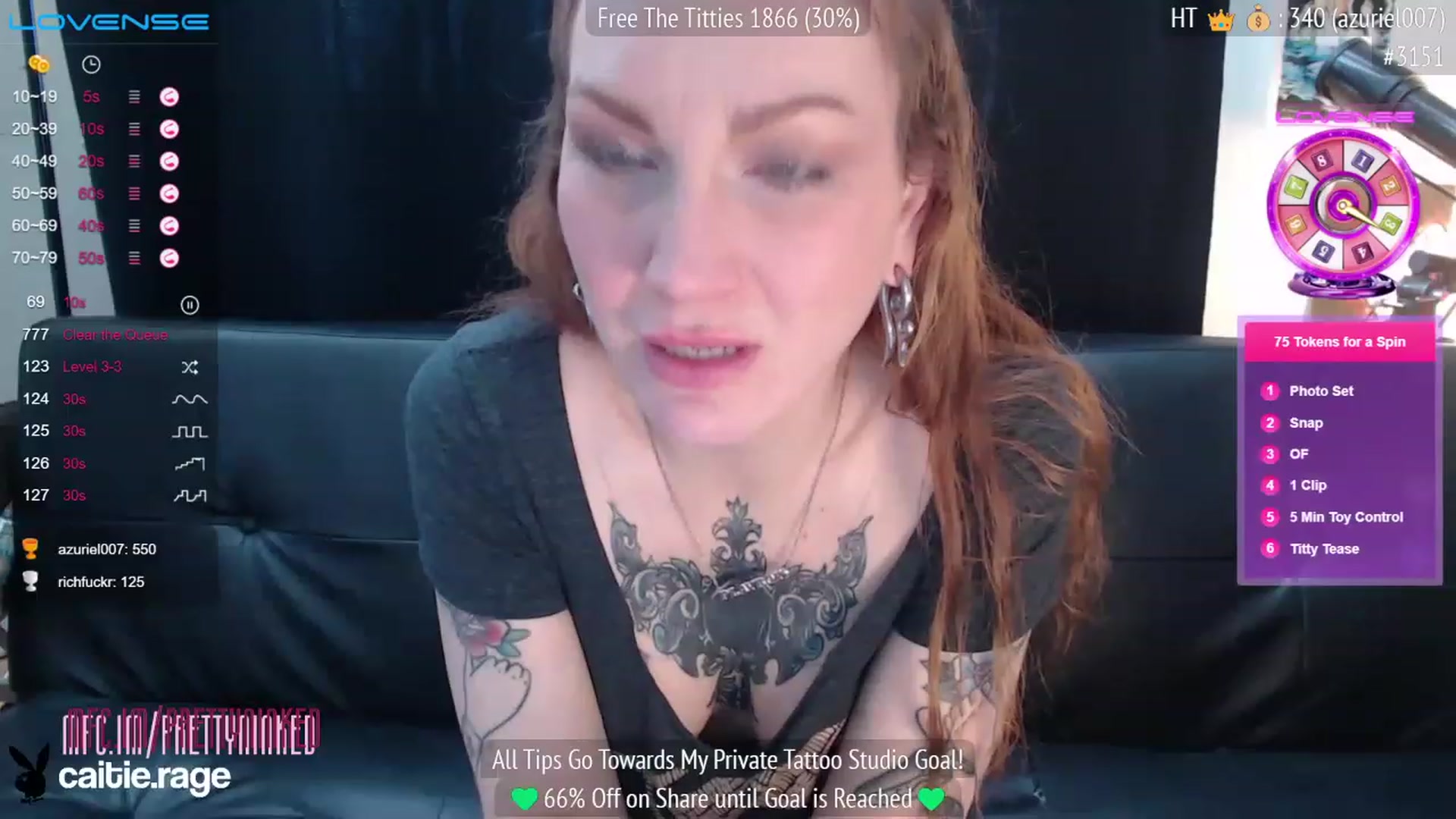 Gallery image thumbnail from PrettyNInked's myfreecams stream on, 02/03/2023, 17:13 image 17 of 20