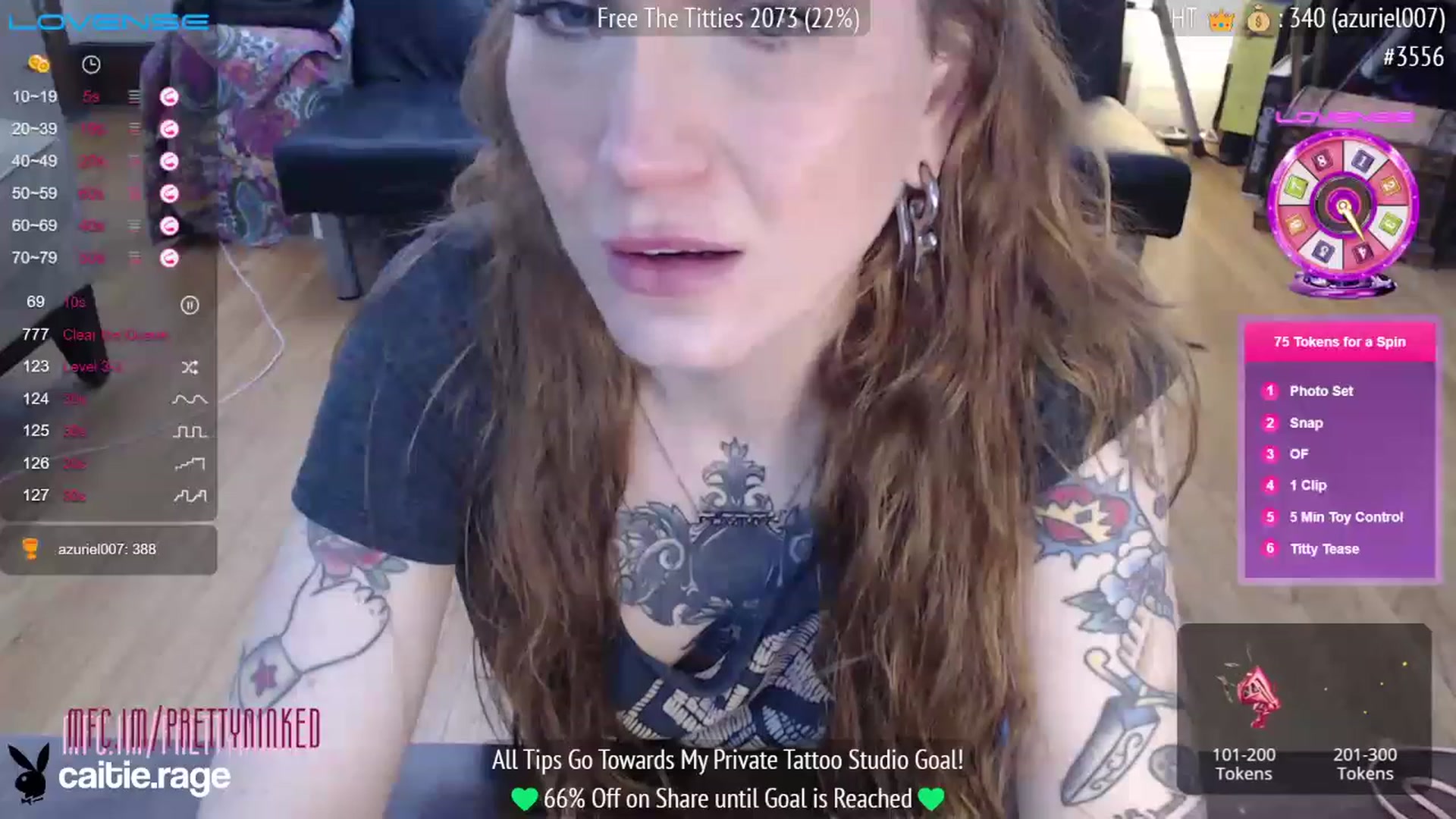 Gallery image thumbnail from PrettyNInked's myfreecams stream on, 02/03/2023, 17:13 image 5 of 20