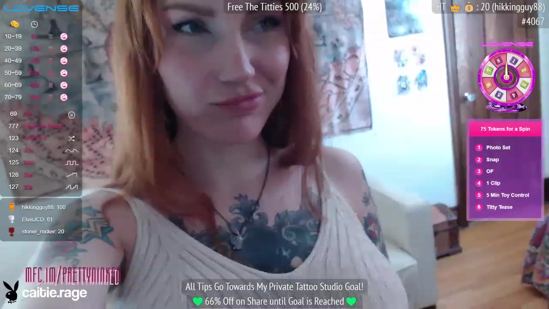 Gallery image thumbnail from PrettyNInked's myfreecams stream on, 02/06/2023, 18:37 image 6 of 20