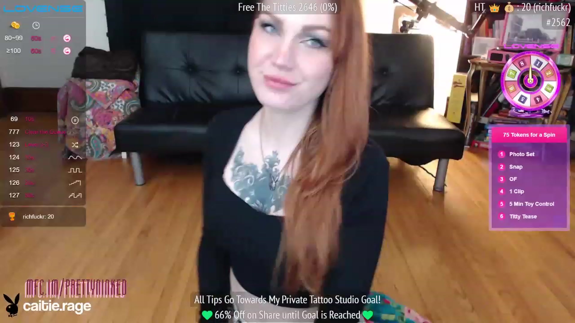 Gallery image thumbnail from PrettyNInked's myfreecams stream on, 02/09/2023, 16:38 image 10 of 20