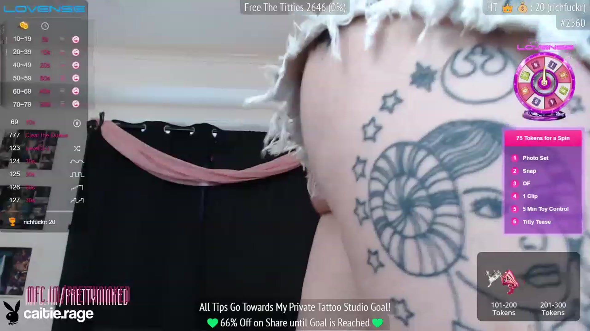 Gallery image thumbnail from PrettyNInked's myfreecams stream on, 02/09/2023, 16:38 image 3 of 20