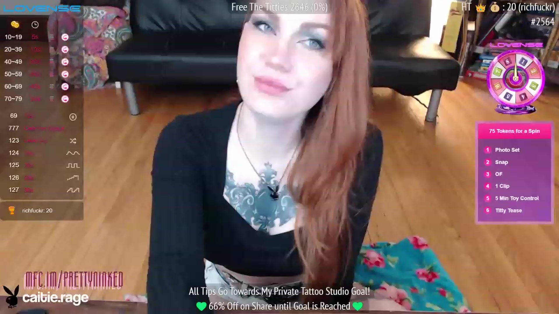 Gallery image thumbnail from PrettyNInked's myfreecams stream on, 02/09/2023, 16:38 image 19 of 20