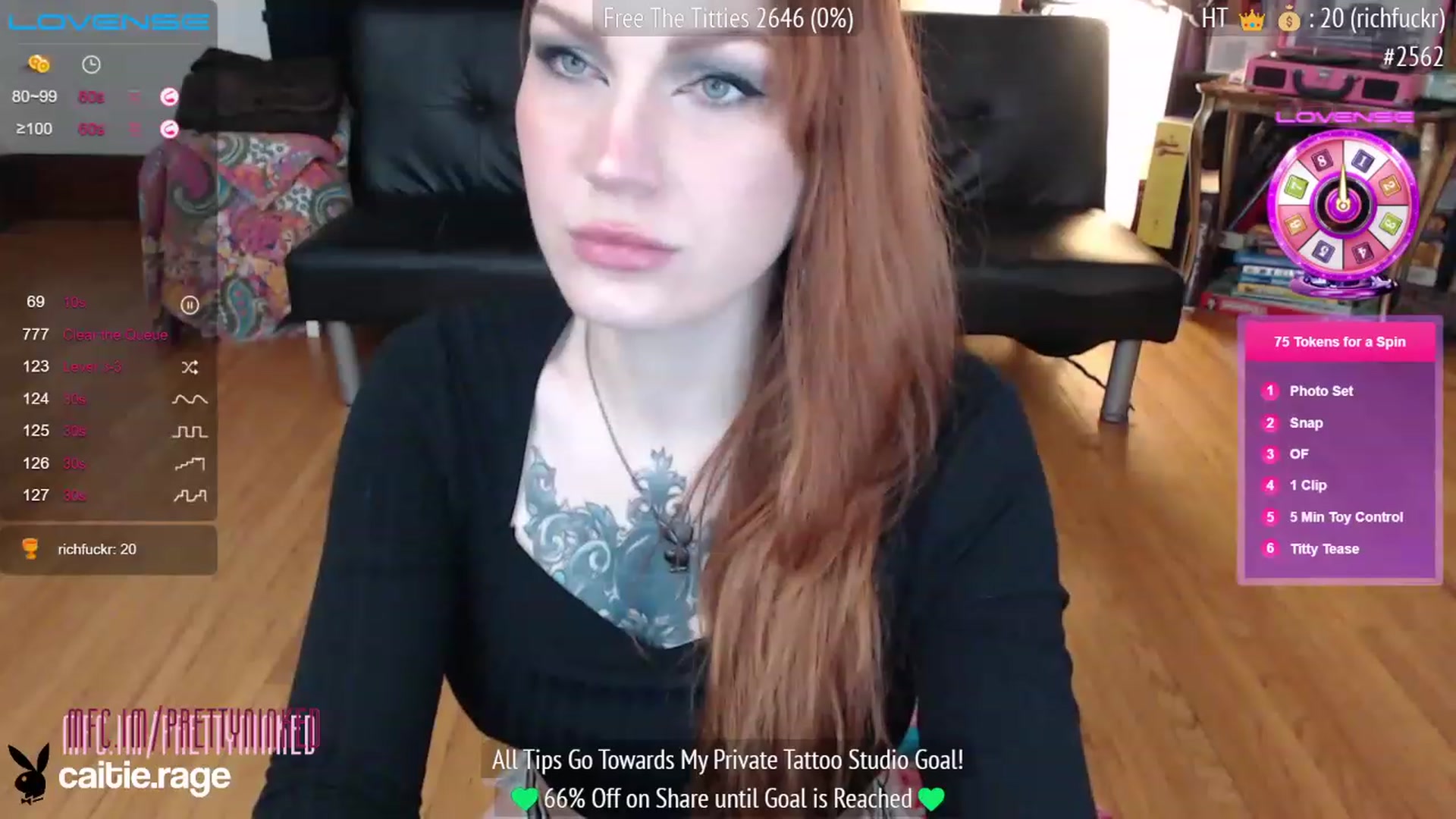 Gallery image thumbnail from PrettyNInked's myfreecams stream on, 02/09/2023, 16:38 image 11 of 20
