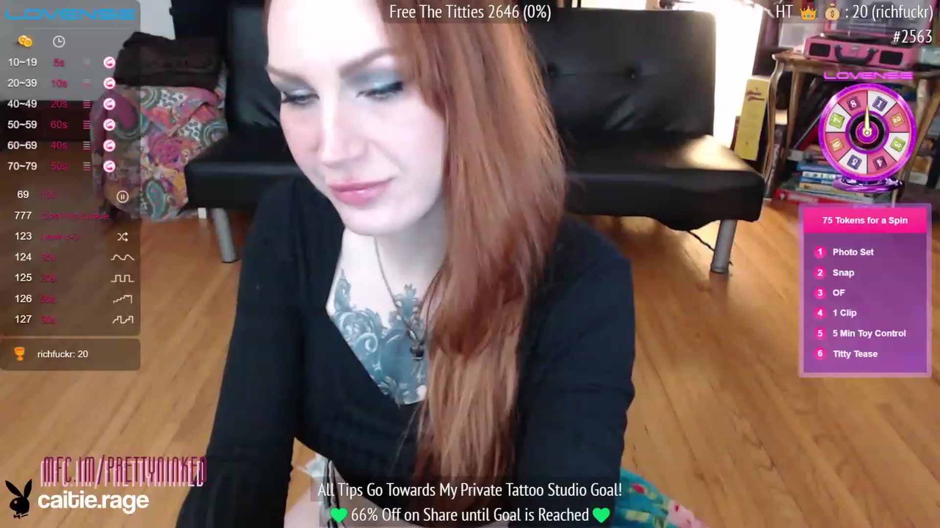 Gallery image thumbnail from PrettyNInked's myfreecams stream on, 02/09/2023, 16:38 image 15 of 20