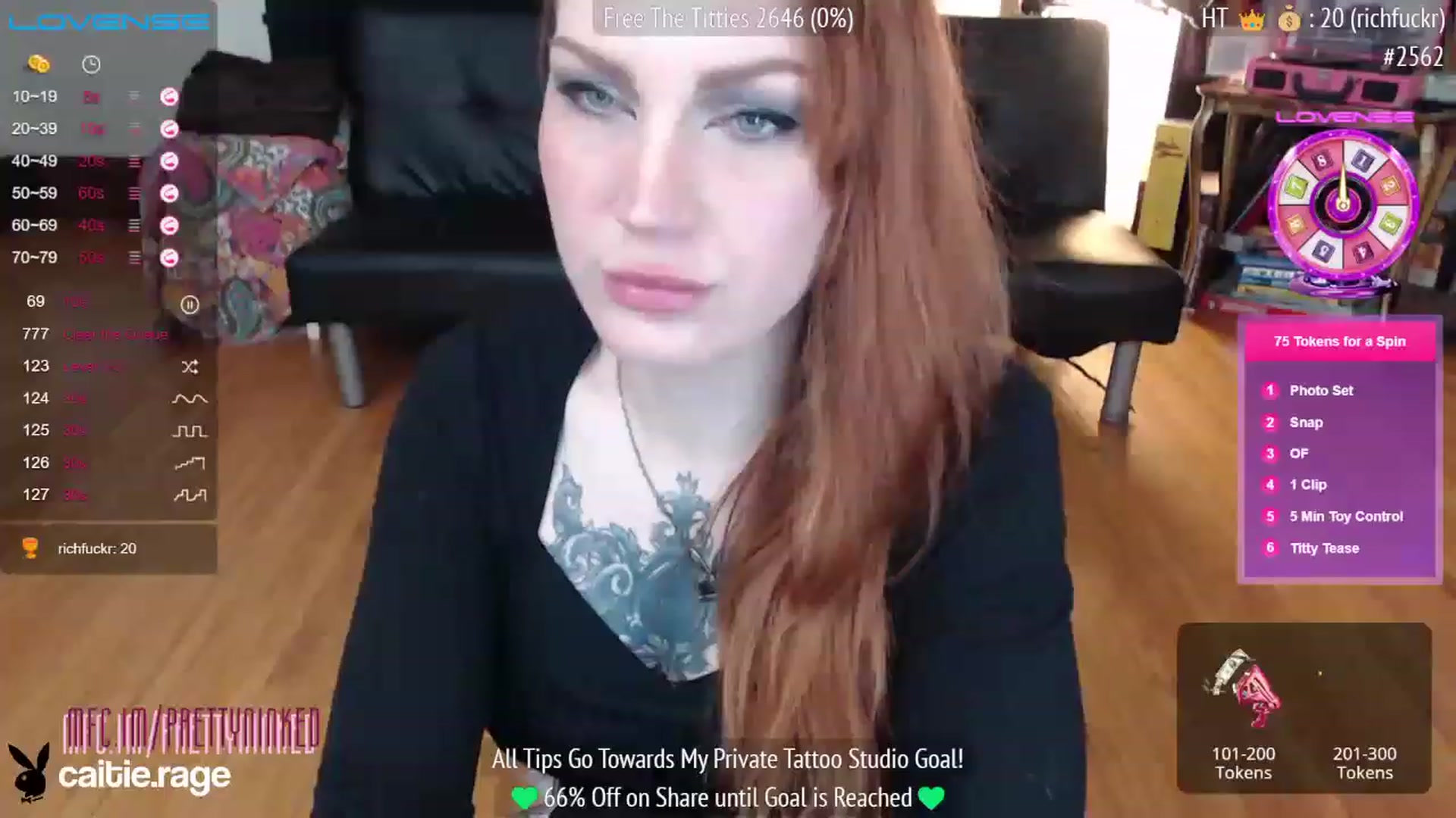 Gallery image thumbnail from PrettyNInked's myfreecams stream on, 02/09/2023, 16:38 image 13 of 20