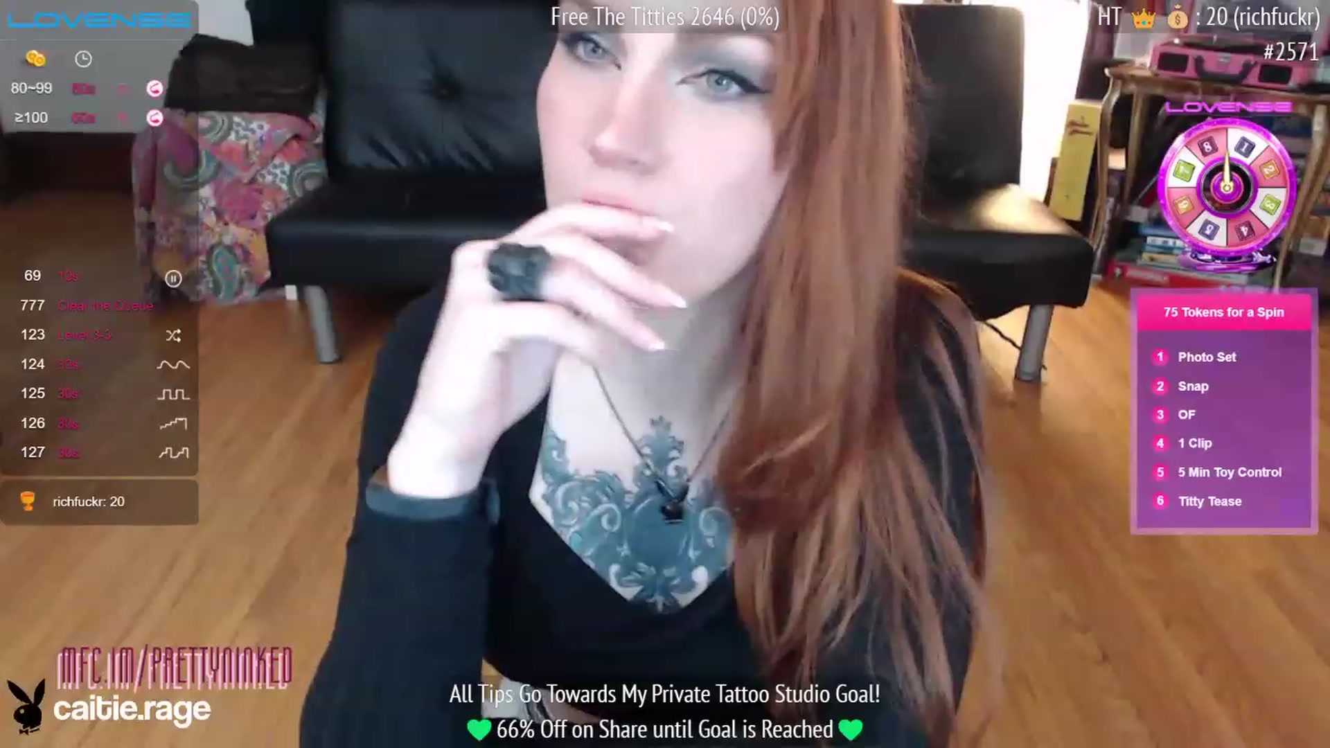 Gallery image thumbnail from PrettyNInked's myfreecams stream on, 02/09/2023, 17:26 image 16 of 20