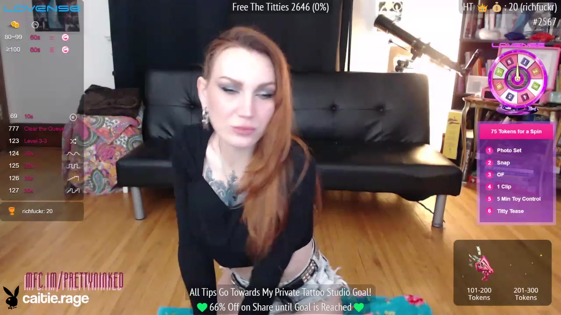 Gallery image thumbnail from PrettyNInked's myfreecams stream on, 02/09/2023, 17:26 image 6 of 20