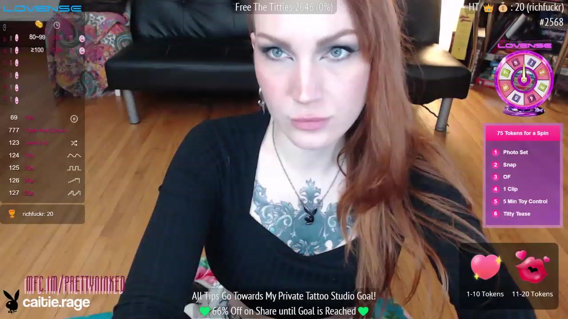 Gallery image thumbnail from PrettyNInked's myfreecams stream on, 02/09/2023, 17:26 image 9 of 20