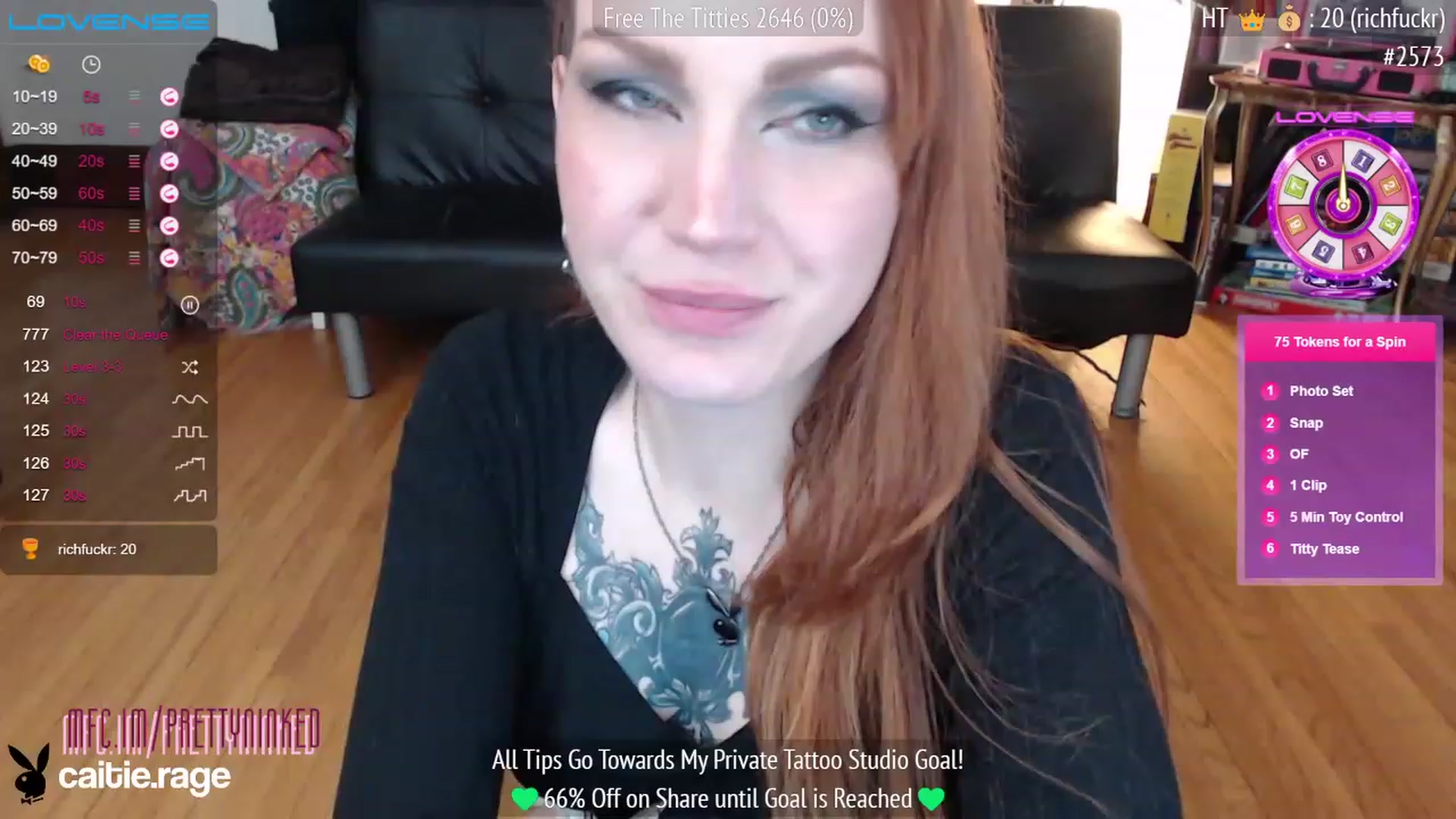 Gallery image thumbnail from PrettyNInked's myfreecams stream on, 02/09/2023, 17:26 image 17 of 20