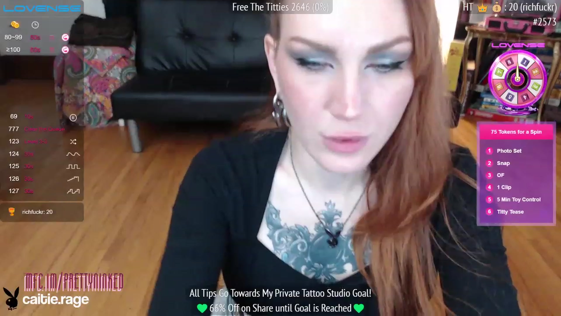 Gallery image thumbnail from PrettyNInked's myfreecams stream on, 02/09/2023, 17:26 image 18 of 20