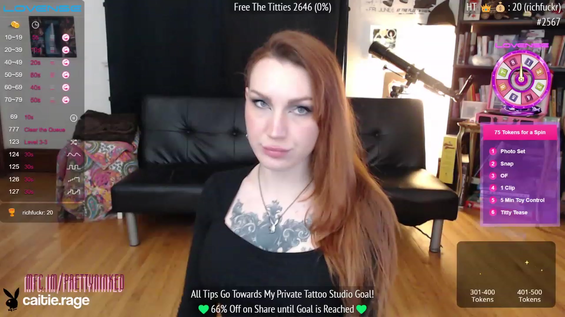Gallery image thumbnail from PrettyNInked's myfreecams stream on, 02/09/2023, 17:26 image 5 of 20