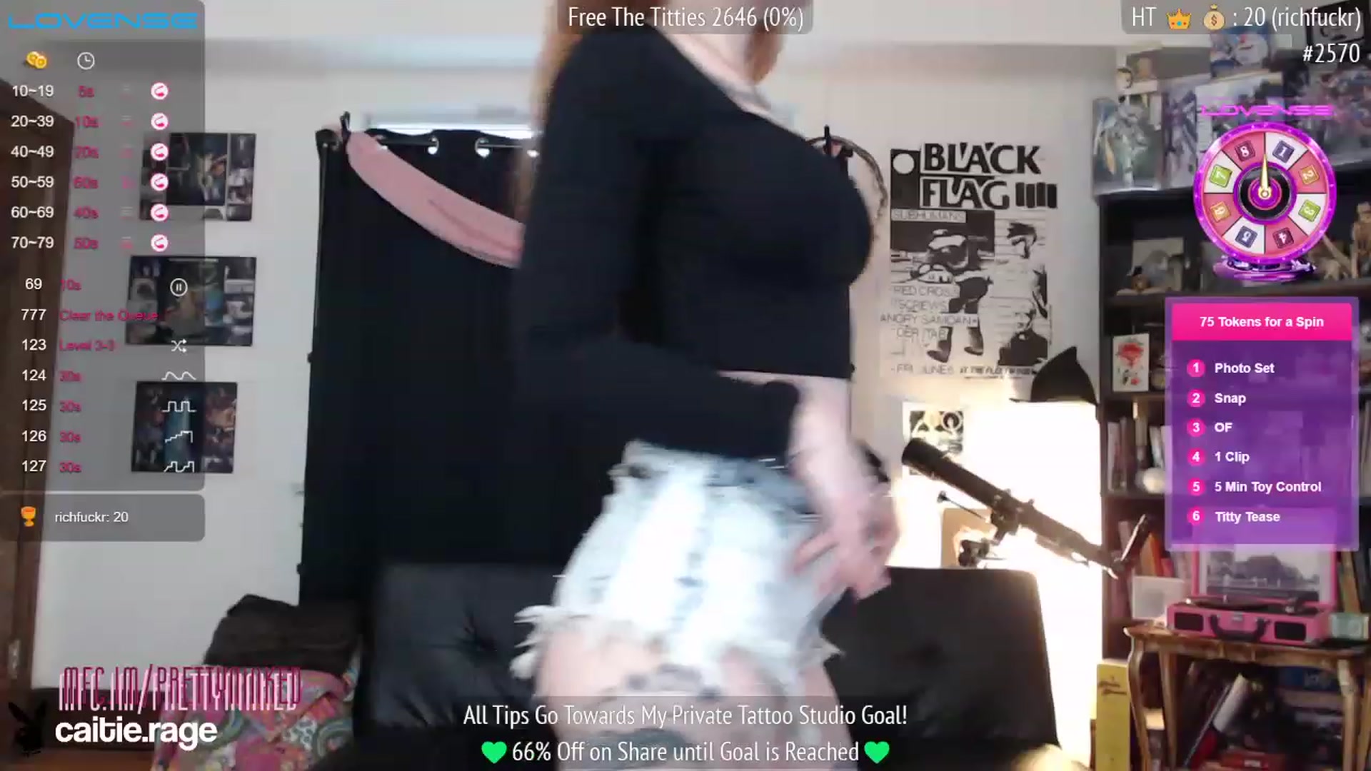 Gallery image thumbnail from PrettyNInked's myfreecams stream on, 02/09/2023, 17:26 image 15 of 20