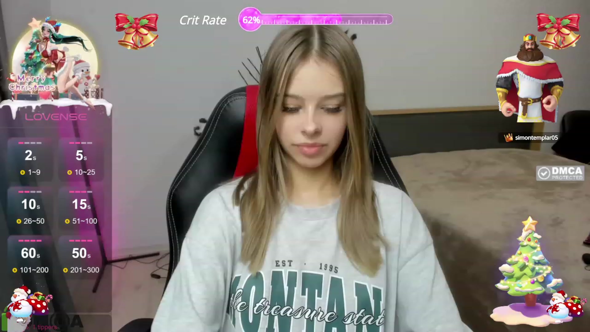 Gallery image thumbnail from PrincessCathy's myfreecams stream on, 12/19/2023, 08:50 image 2 of 20